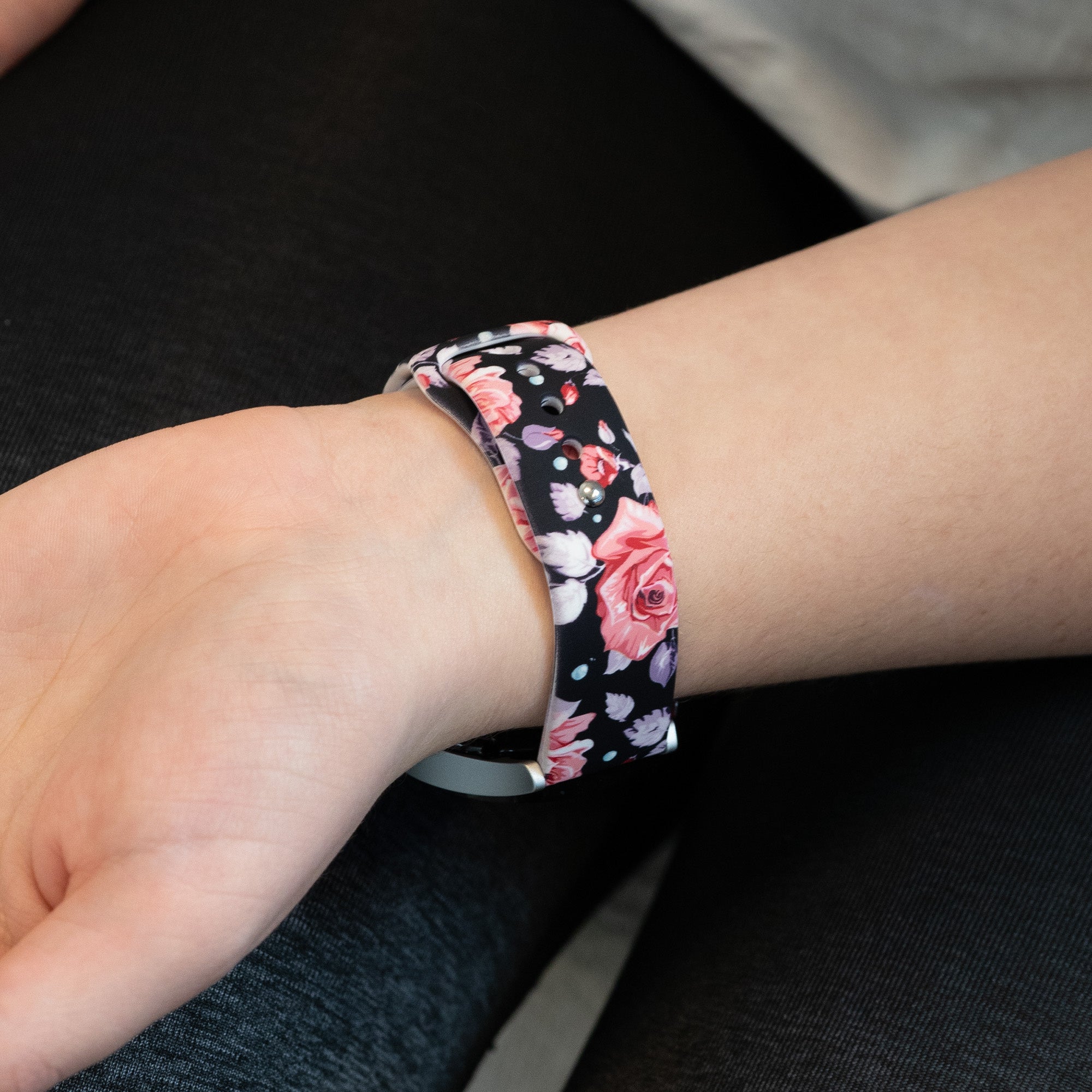 Bandz Amazfit Active 2 Silicone Strap 'Flowers'