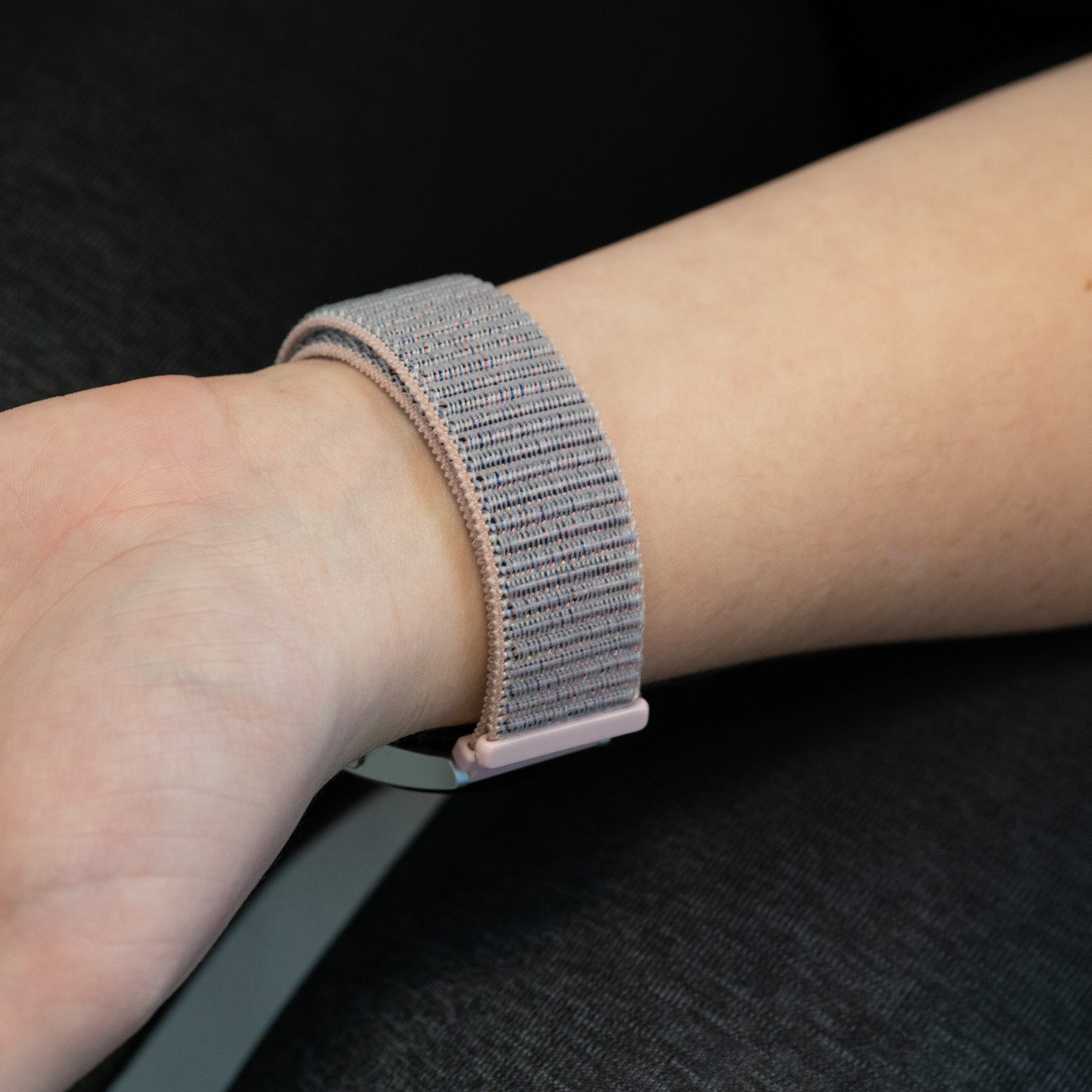 Bandz Garmin Venu Nylon Loop Strap (Pink)