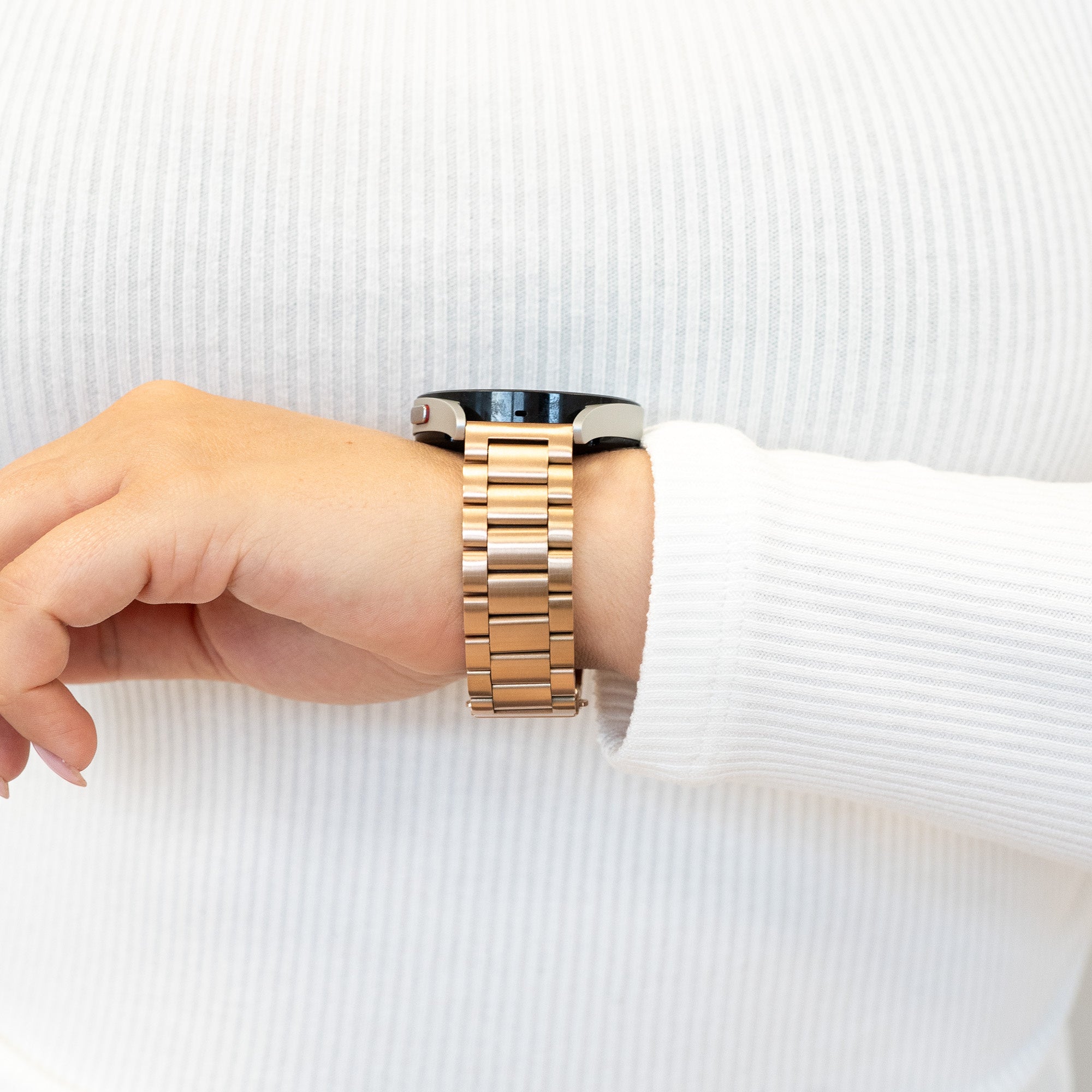 Bandz Garmin Approach S40 Steel Strap 'Classic' (Rose Gold)