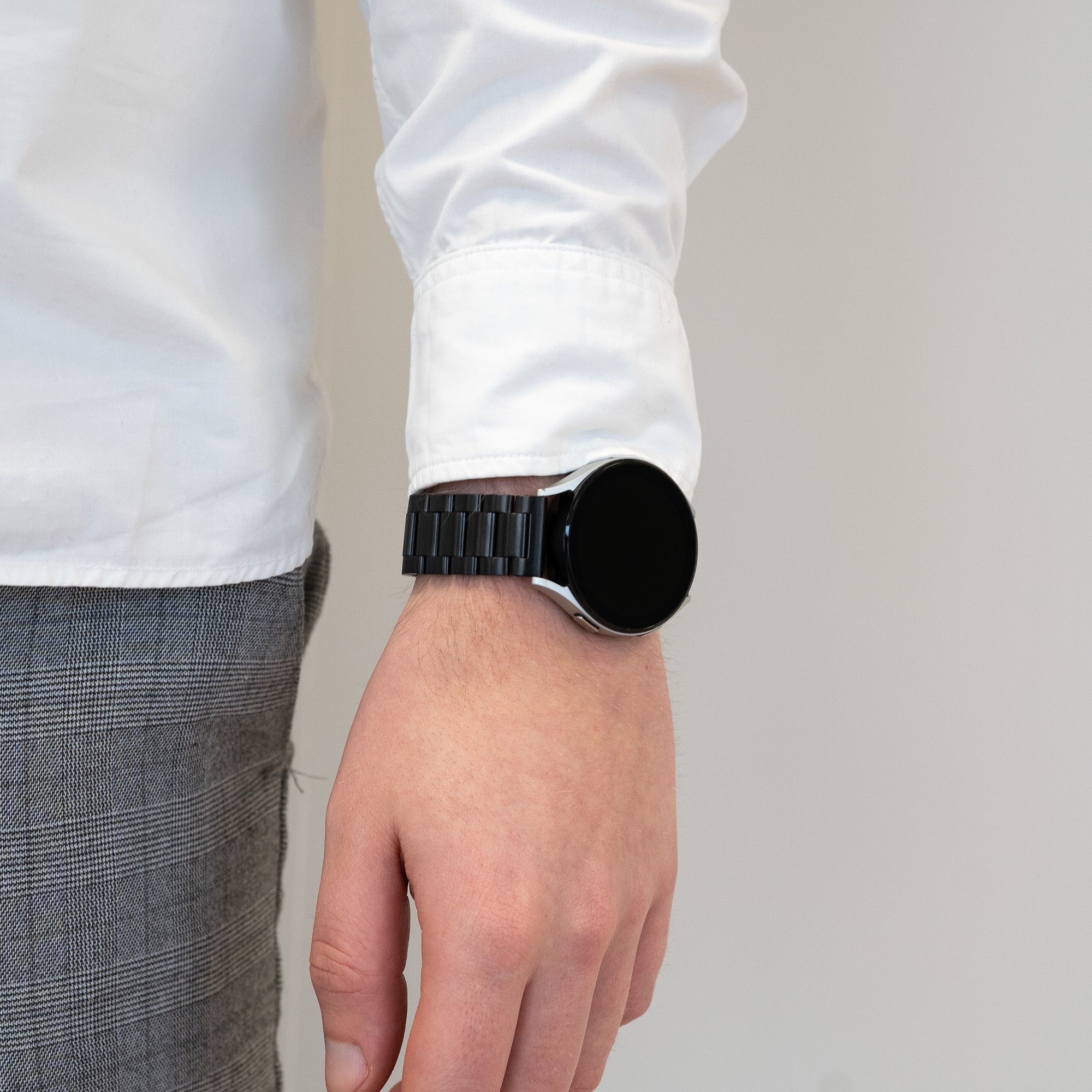 Bandz Amazfit Balance 2 Steel Strap 'Classic' (Black)