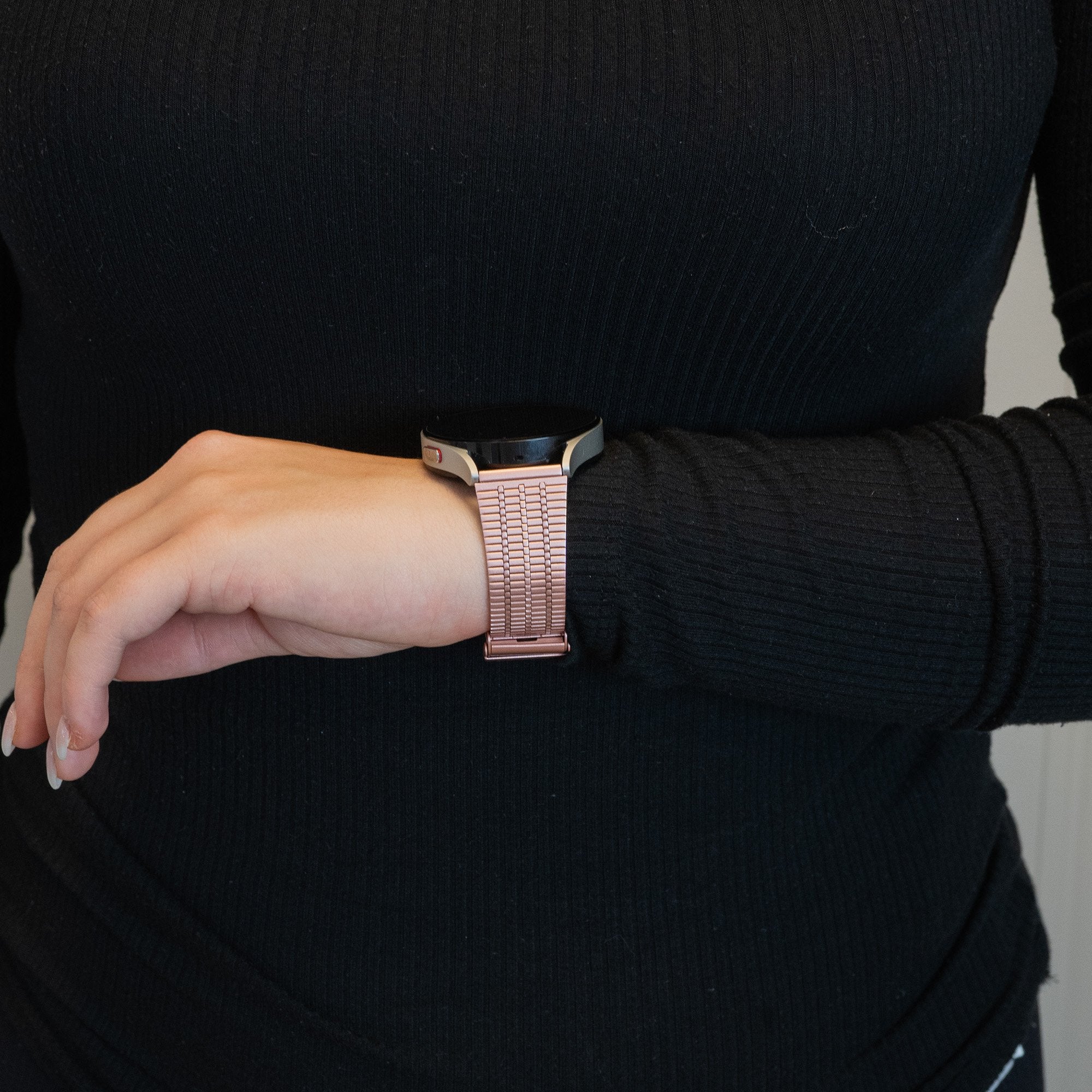 Bandz Garmin D2 Air X10 Adjustable Steel Strap (Pink)