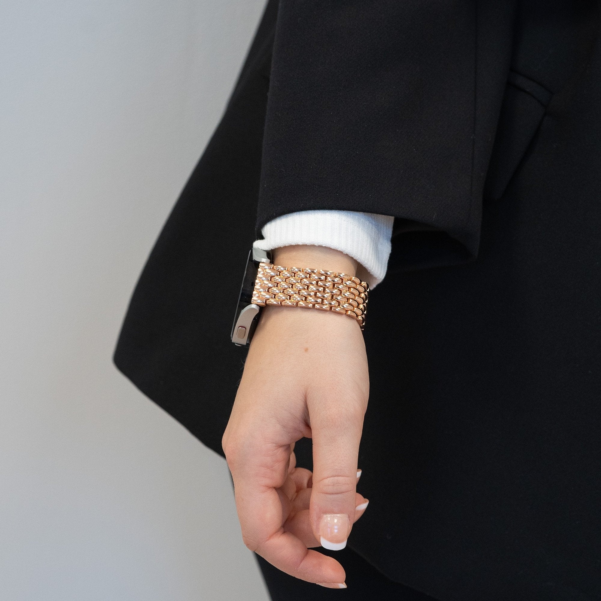 Bandz Coros Apex 42mm Steel Strap 'Dragon' (Rose Gold)