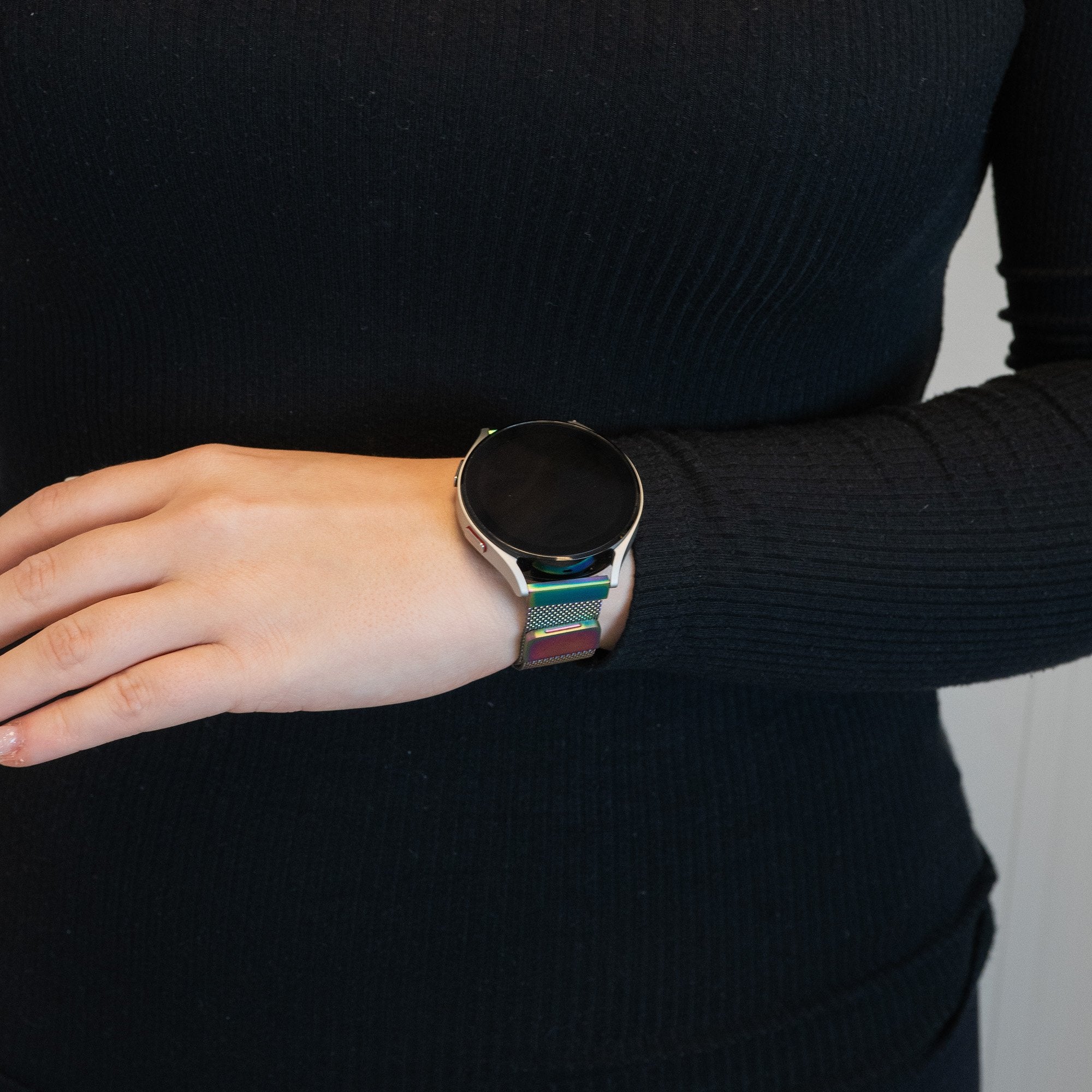 Bandz Garmin Vivoactive 3 Milanese Loop Strap (Rainbow)