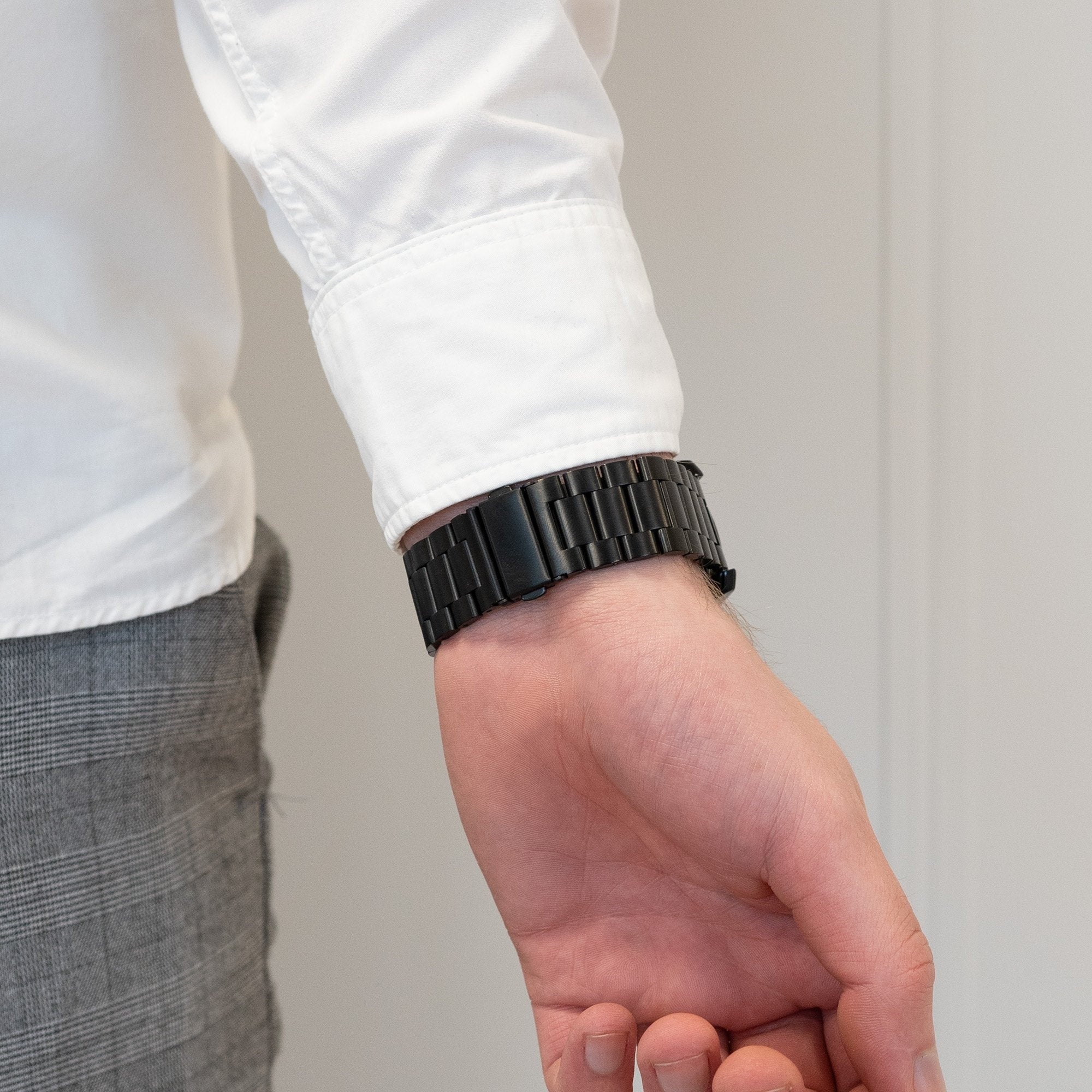 Bandz Suunto Vertical Titanium Link Strap (Black)