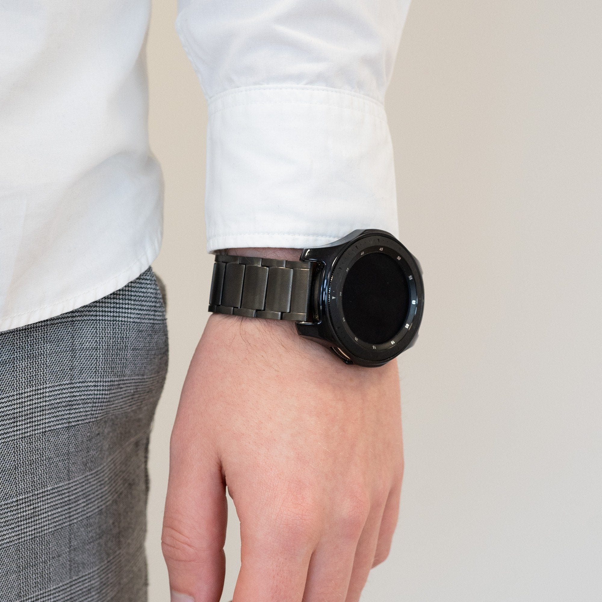 Bandz Garmin Forerunner 255 Titanium Link Strap (Graphite)