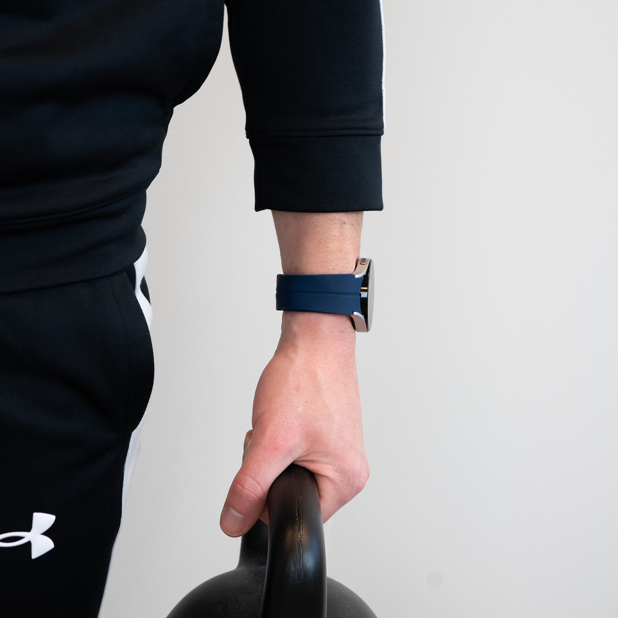 Bandz Samsung Galaxy Watch 6 Classic 47mm Silicone Strap with D-Buckle (Dark Blue)