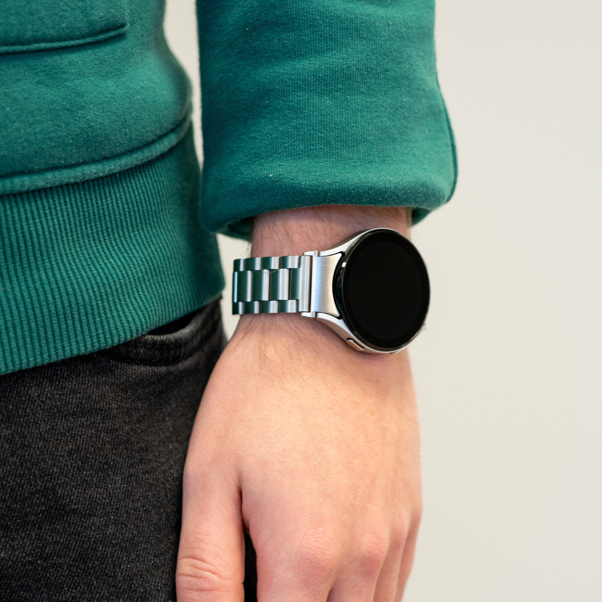 Bandz Samsung Galaxy Watch 6 - 44mm Steel Strap 'Classic' (Silver)