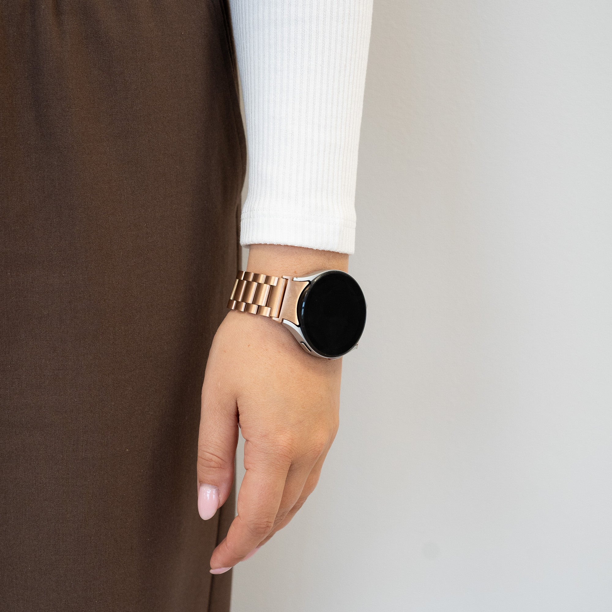 Bandz Samsung Galaxy Watch 6 - 40mm Steel Strap 'Classic' (Rose Gold)