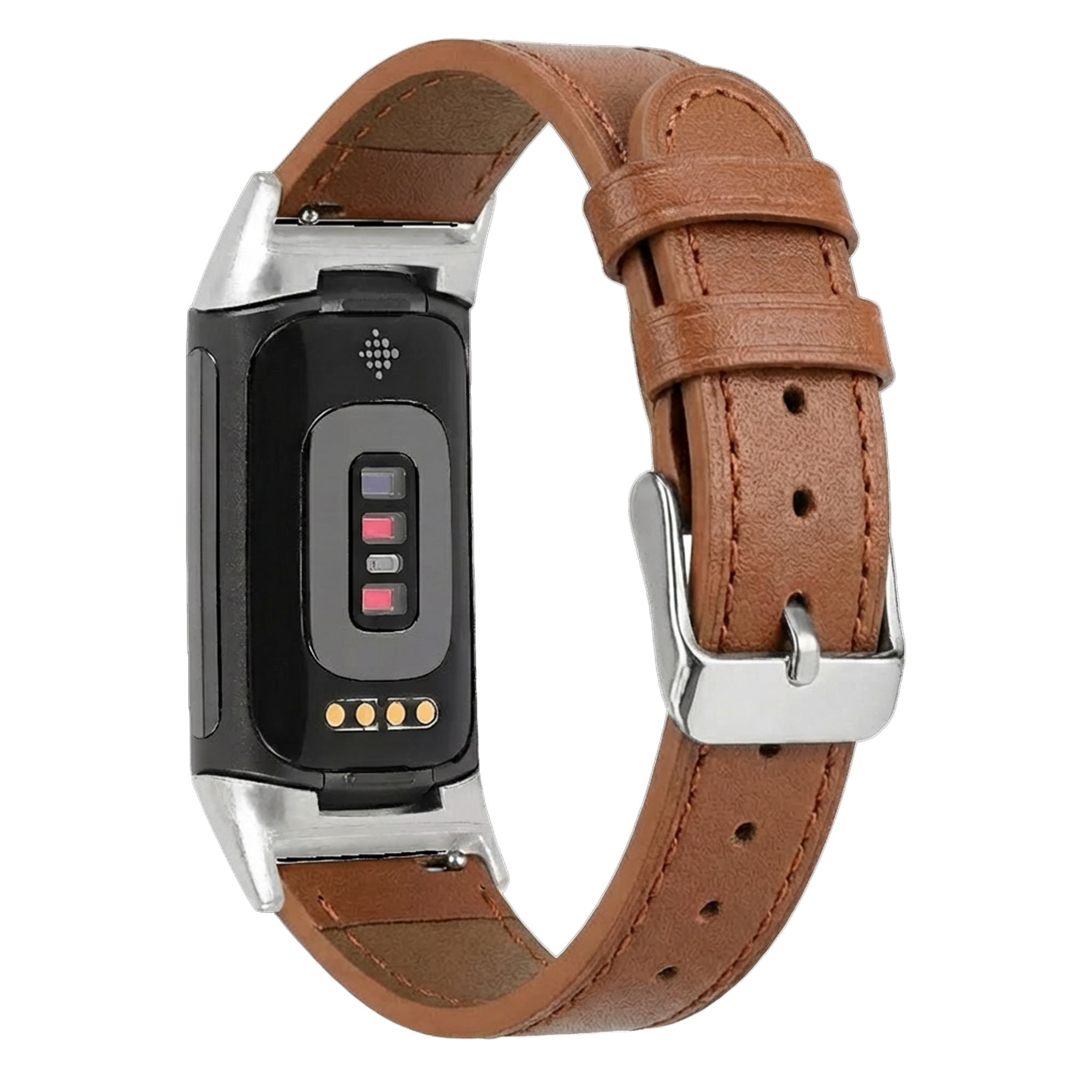 Fitbit Charge 5 Leather Strap (Brown)