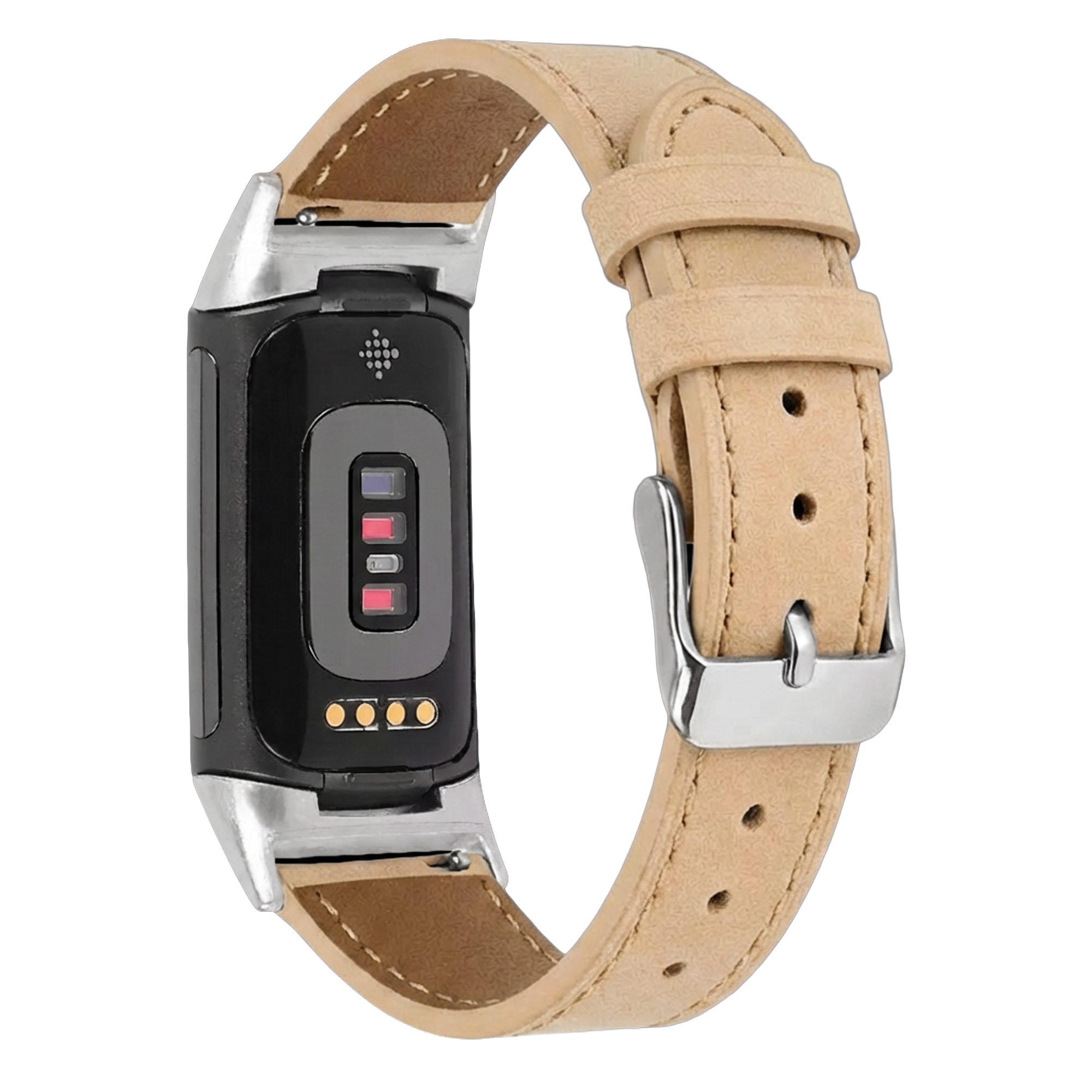 Fitbit Charge 5 Leather Strap (Beige)