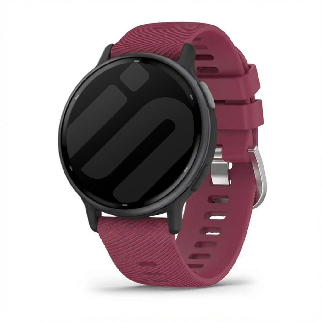 Garmin Vivoactive 5 Silicone Strap (Wine Red)