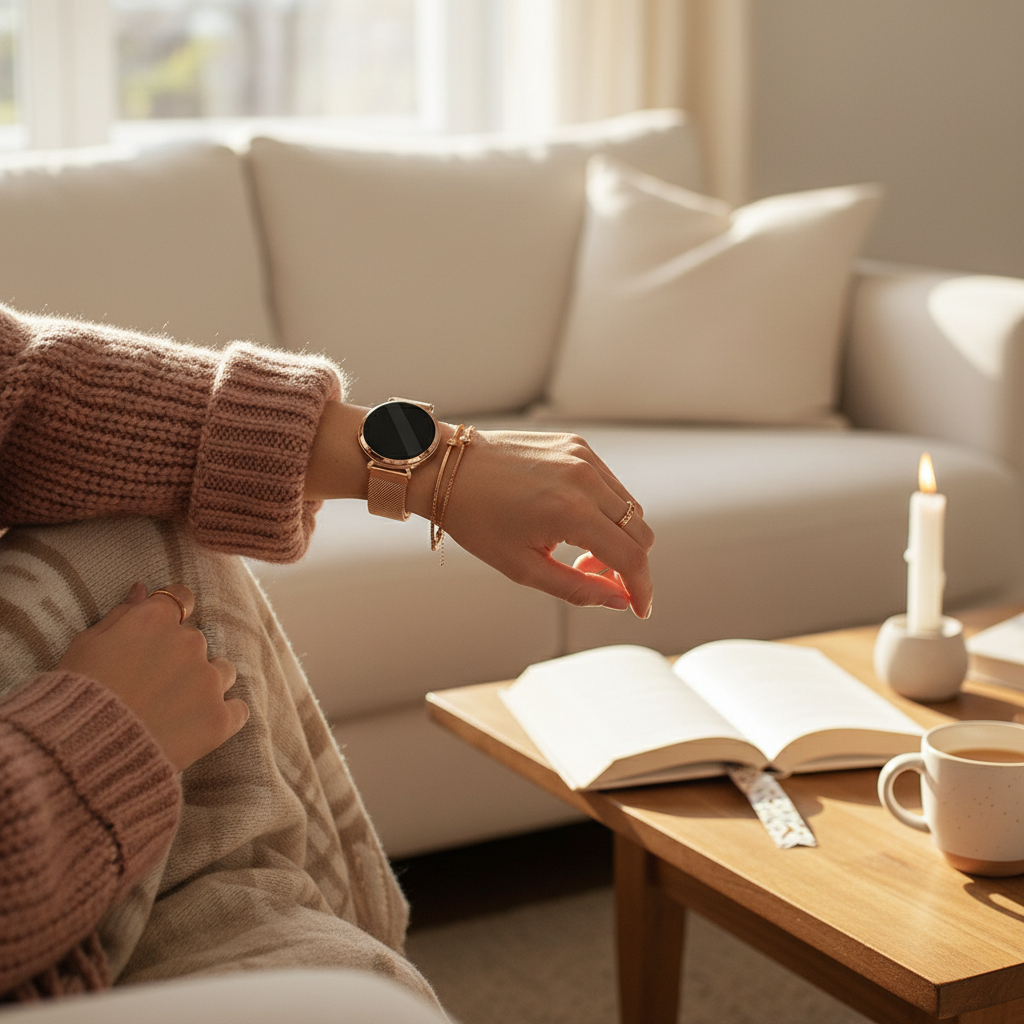 Bandz Garmin Lily 2 Milanese Loop Strap (Rosegold)