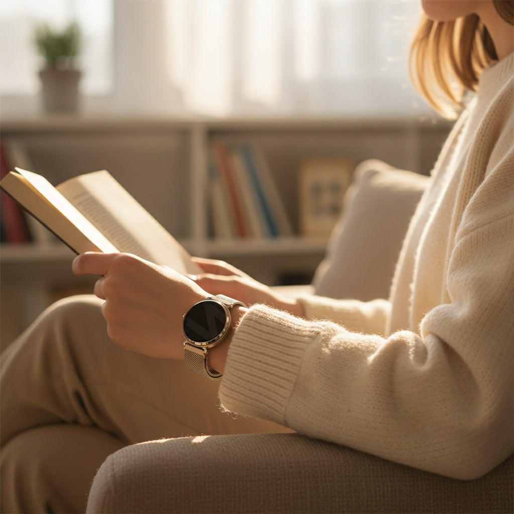 Bandz Garmin Lily 2 Milanese Loop Strap (Champagne)