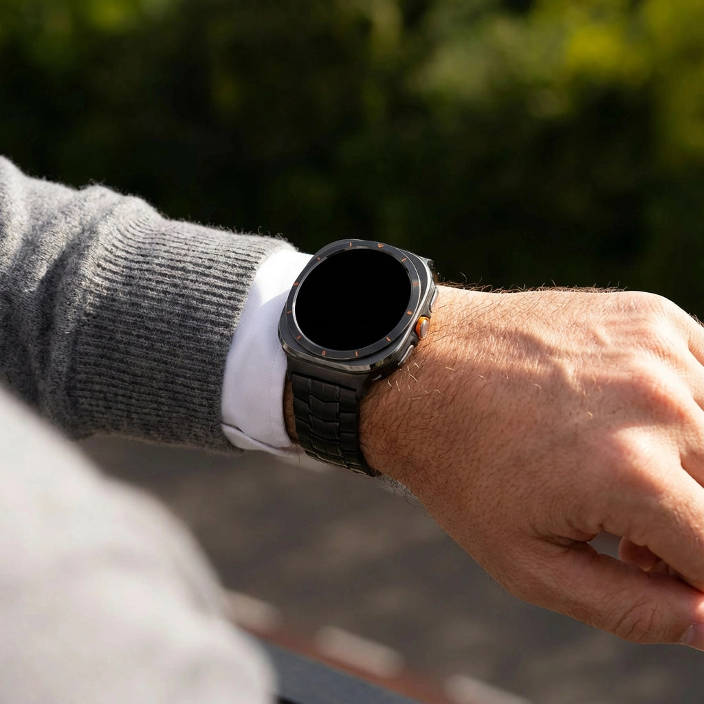 Bandz Samsung Galaxy Watch Ultra Steel Strap 'Classic' (Black)