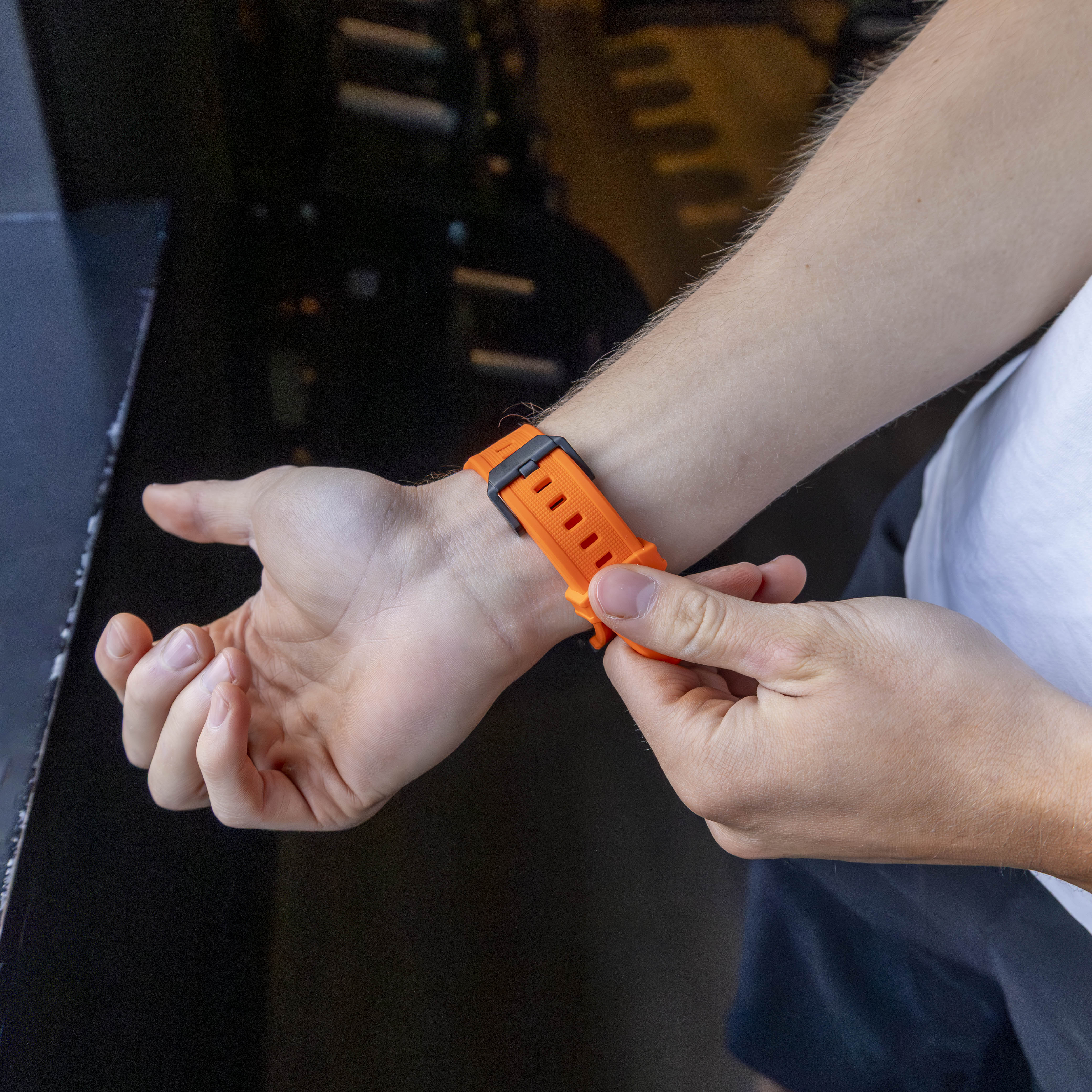 Samsung Galaxy Watch Ultra 'Explorer' TPU Strap (Orange with Black)