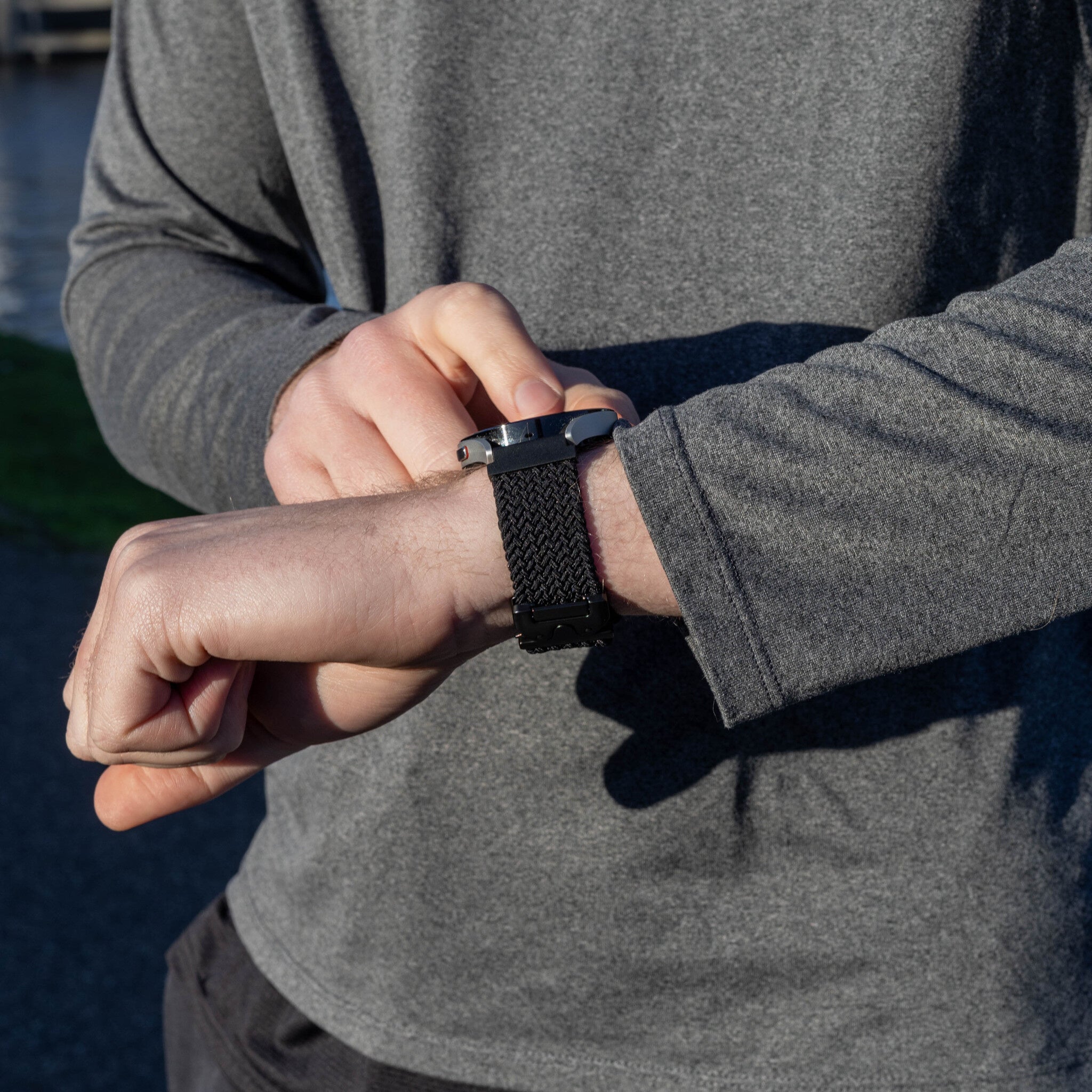 Amazfit Balance 2 Braided Strap with P-Buckle (Black)