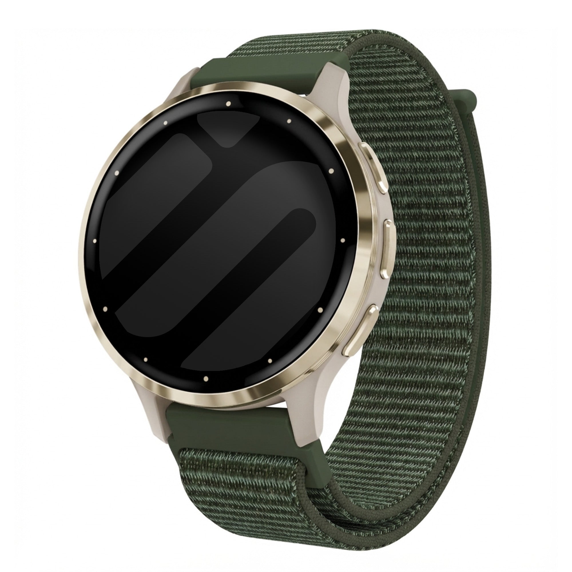Garmin Venu 3s Nylon Strap (Dark Green)