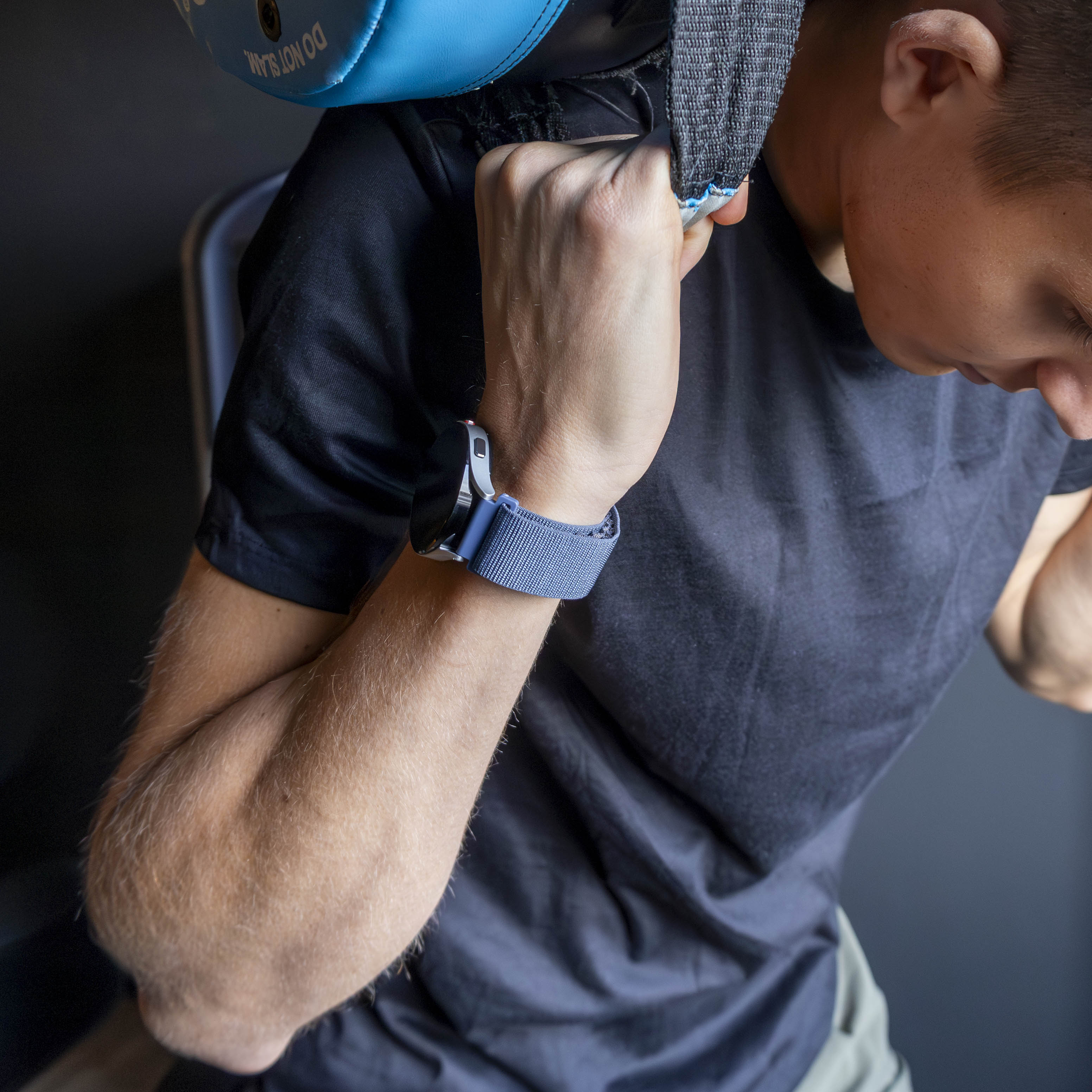 Bandz Xiaomi Amazfit Bip Alpine Nylon Strap (Greyblue)