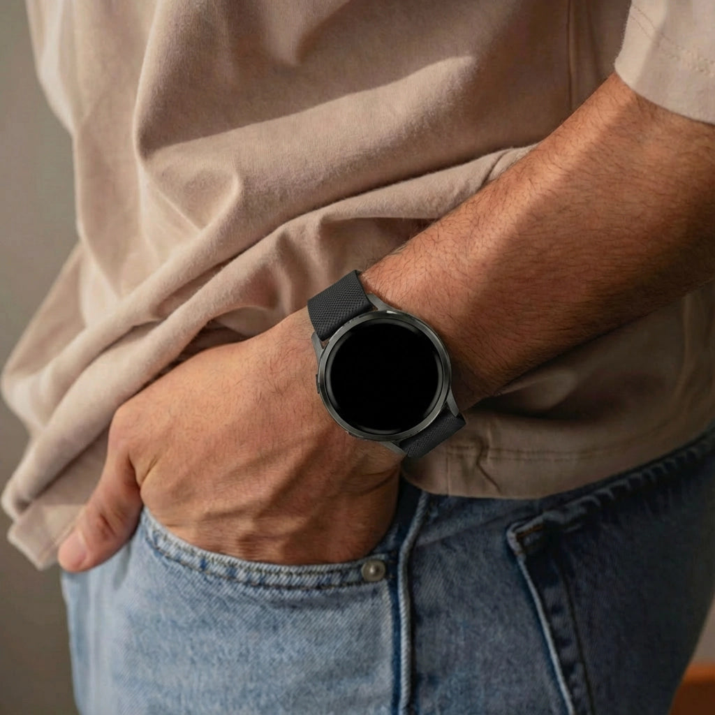 Bandz Garmin Forerunner 645 Silicone Strap 'Premium' (Black)