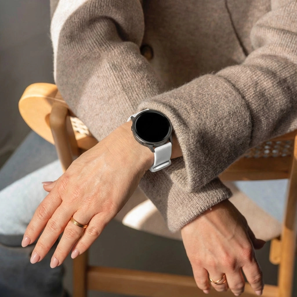 Bandz Garmin Venu 3 Silicone Strap 'Premium' (White)