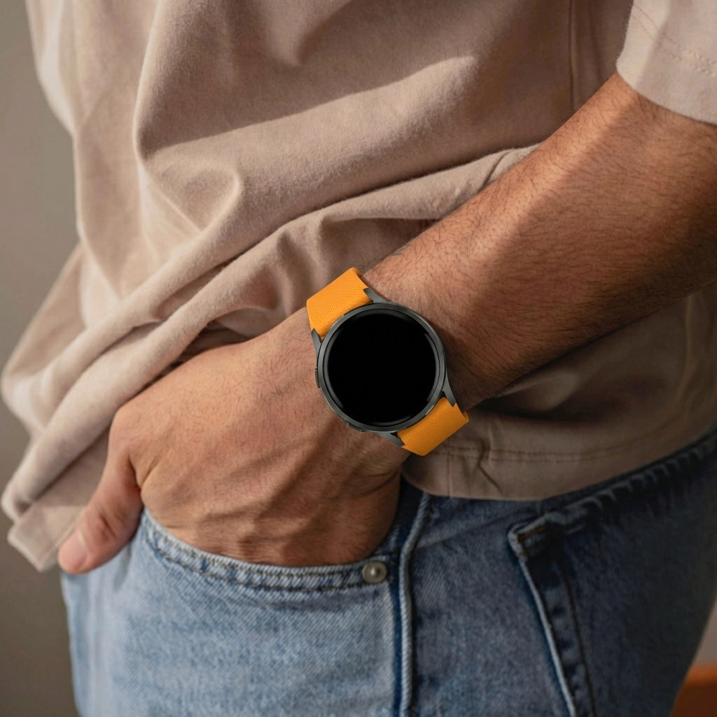 Bandz Garmin Venu 2 Silicone Strap 'Premium' (Orange)