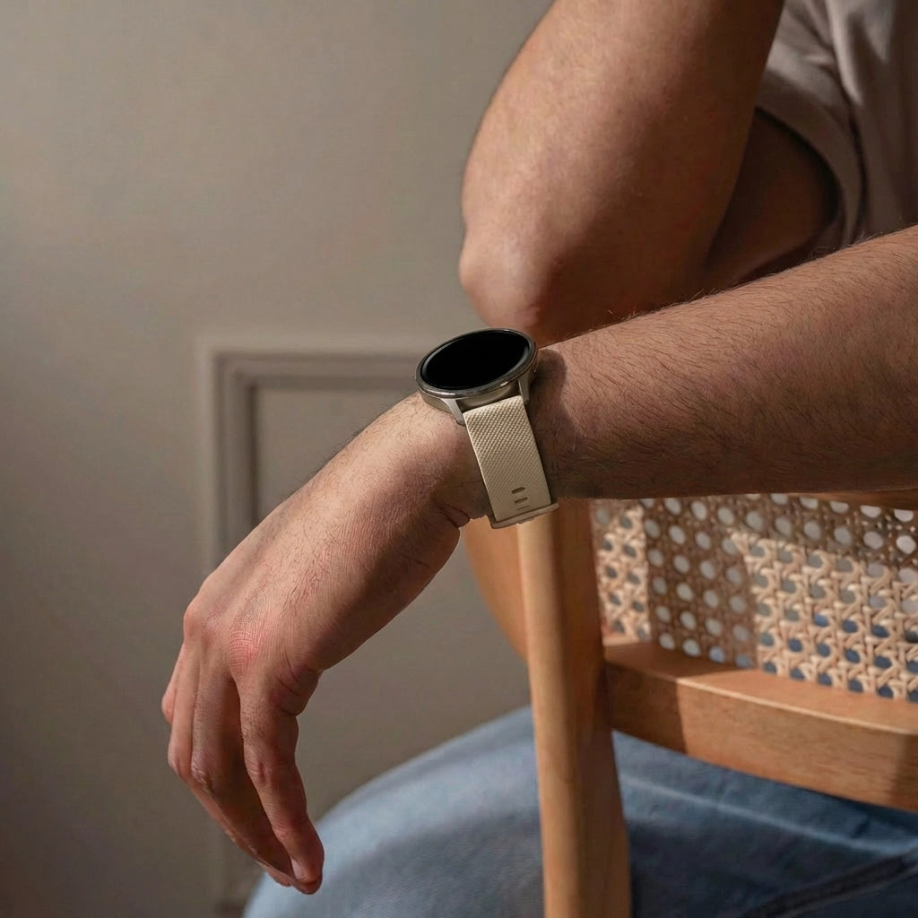 Bandz Garmin Venu 3 Silicone Strap 'Premium' (Beige)