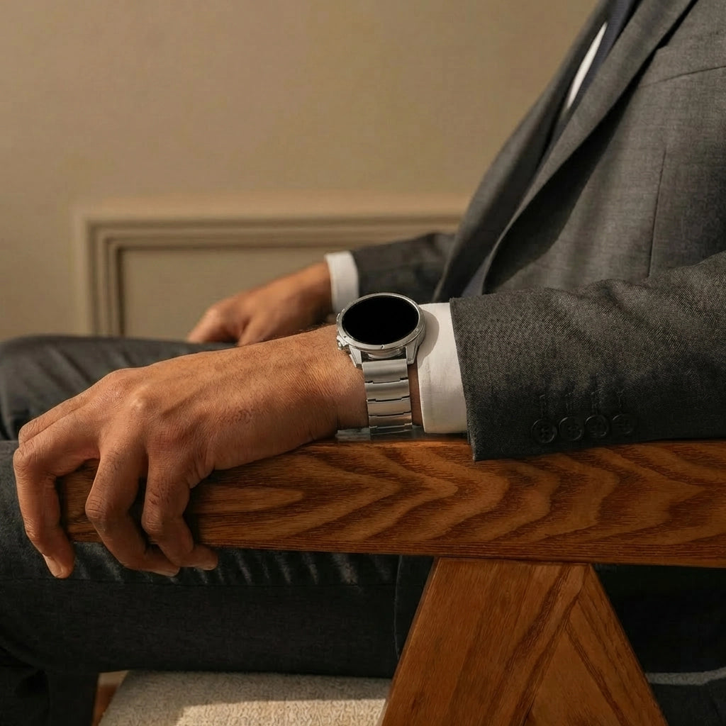 Garmin Fenix 7 Titanium Hybrid Strap (Silver)