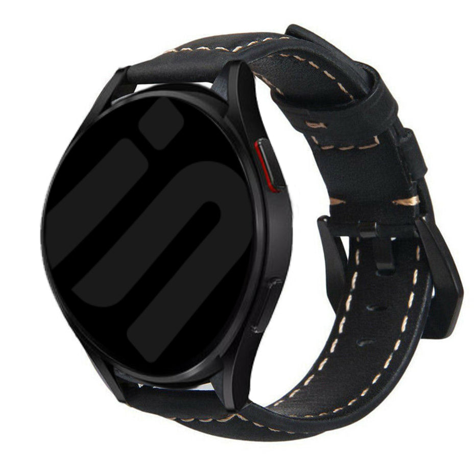 Amazfit GTS 4 Leather Strap (Black)
