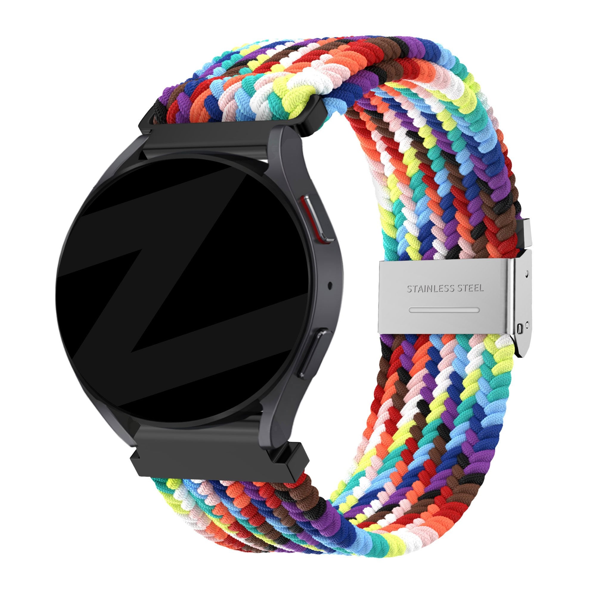 Bandz Garmin Vivomove HR Woven Nylon Strap (Rainbow)