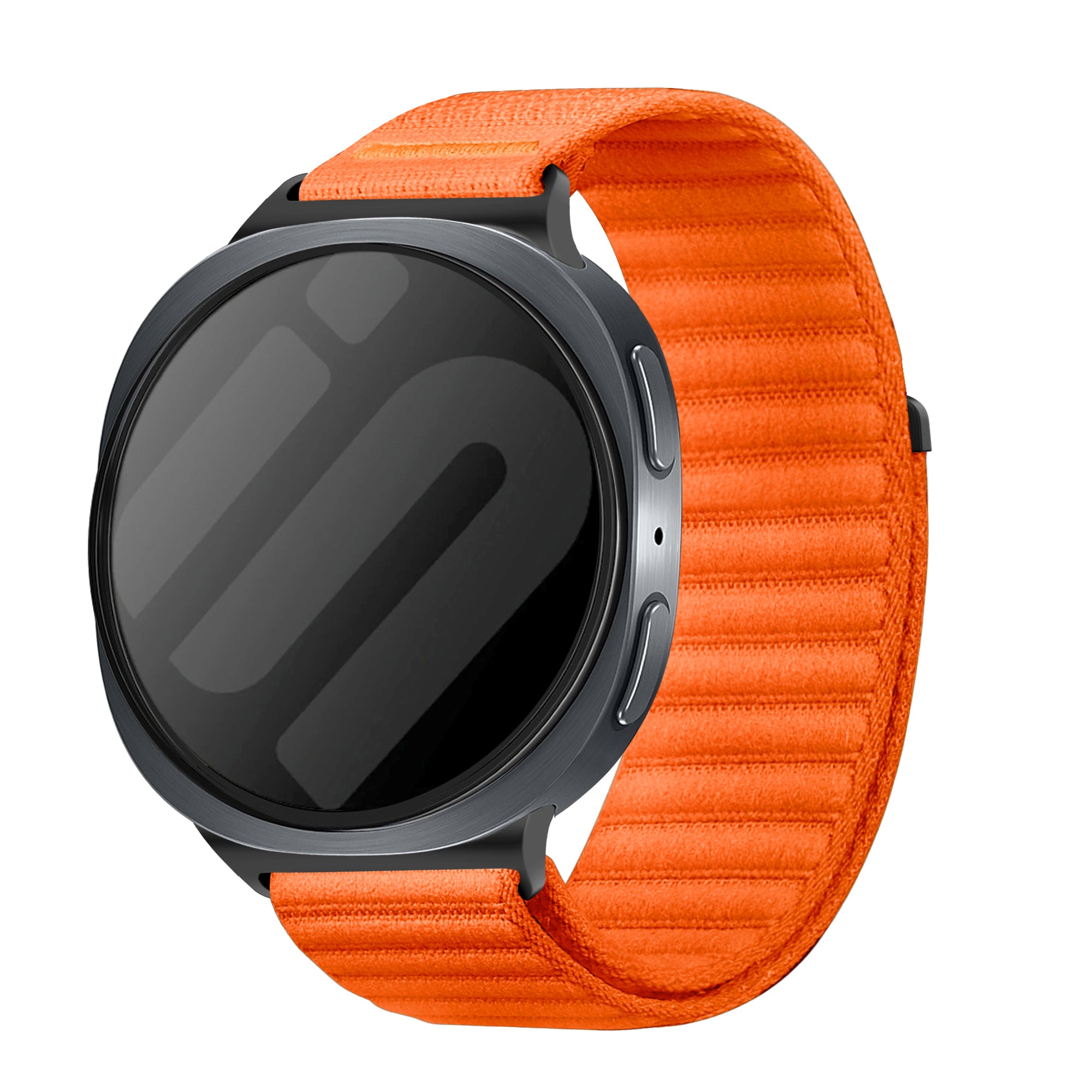 Samsung Galaxy Watch 9 - 44mm Wave Nylon Strap (Orange)