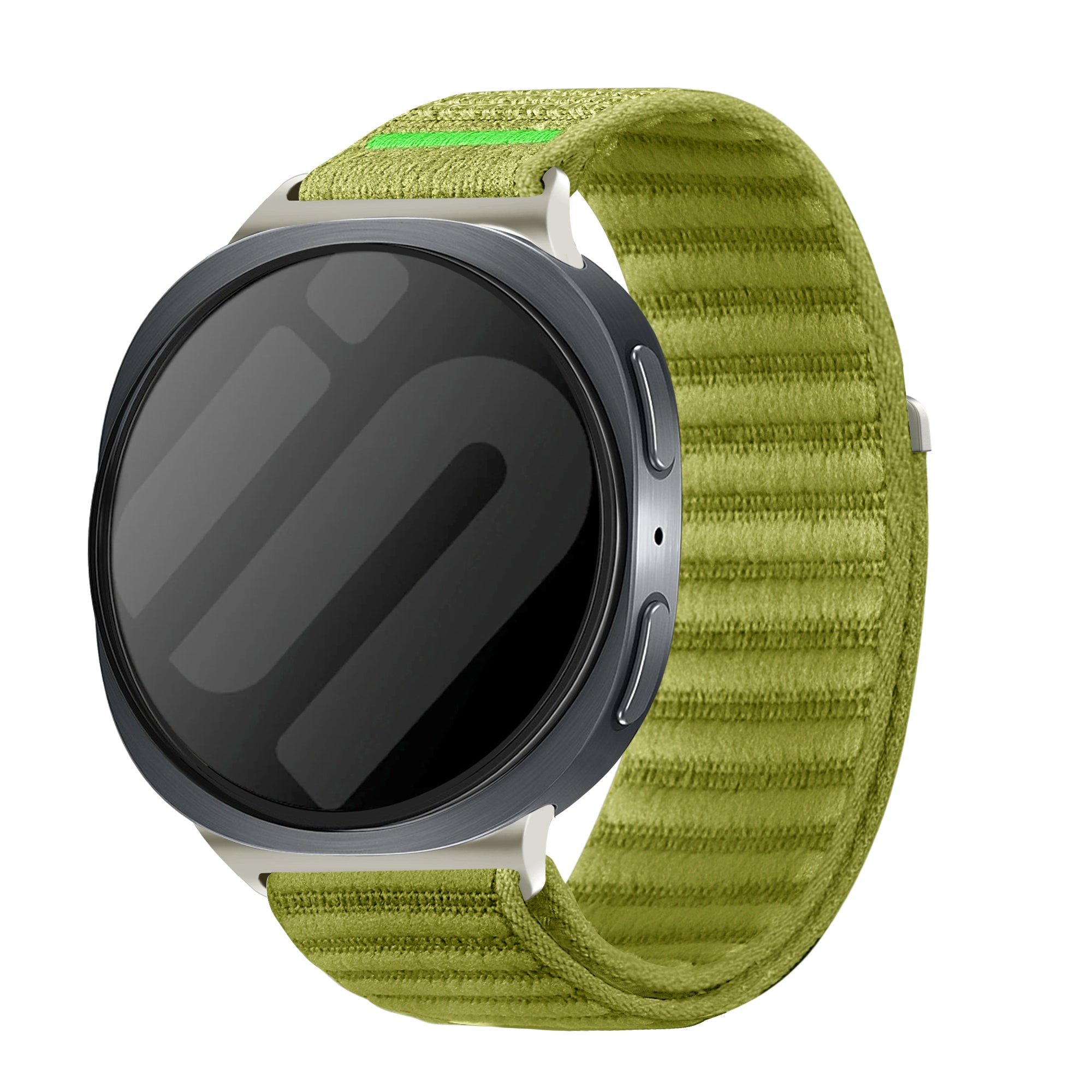 Samsung Galaxy Watch 9 - 44mm Wave Nylon Strap (Field Green)