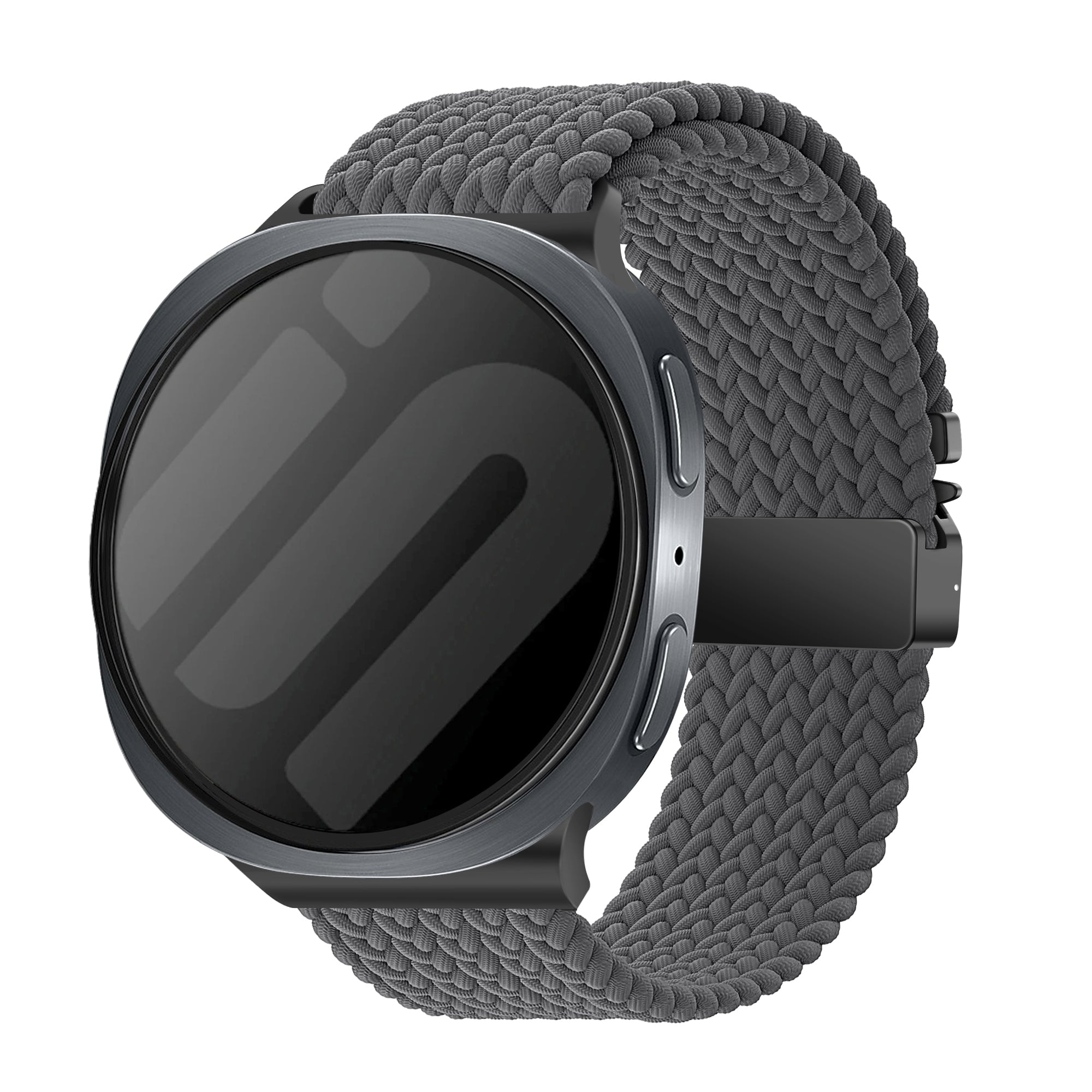 Samsung Galaxy Watch 8 - 40mm Braided Strap with P-Buckle (Dark Grey)
