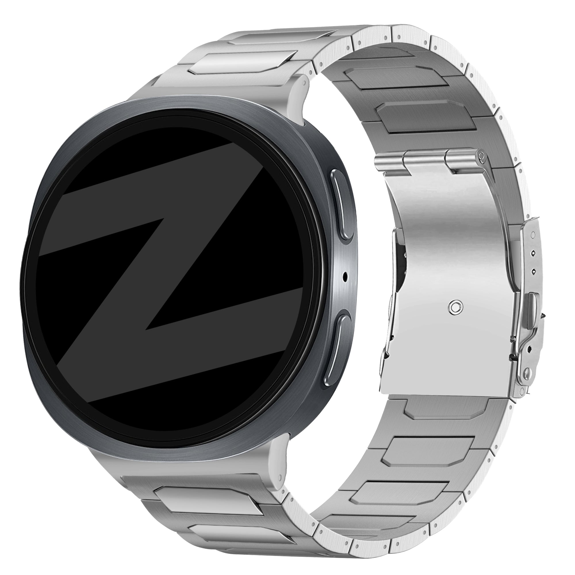 Bandz Samsung Galaxy Watch 8 - 44mm Titanium Strap 'Deluxe' (Silver)