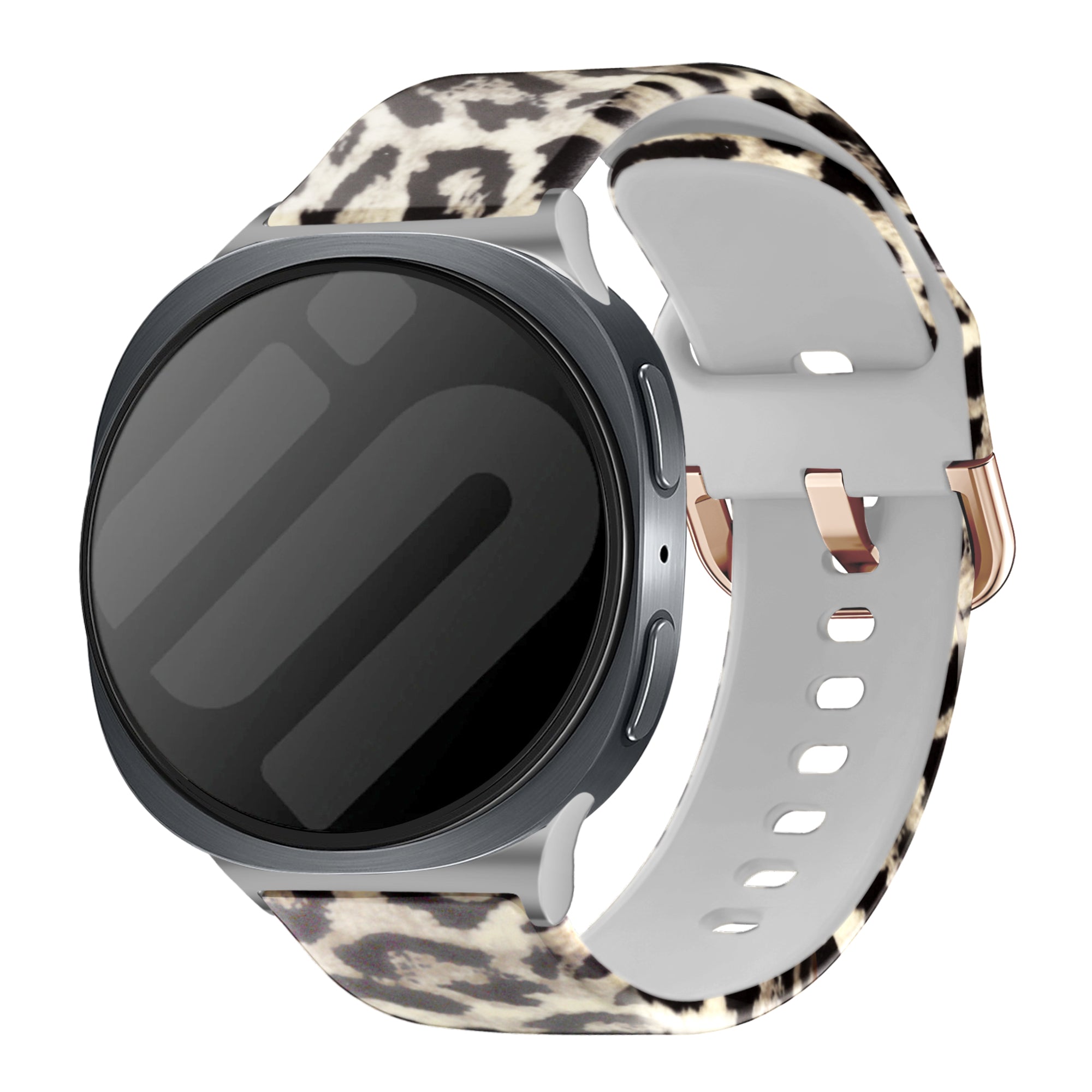 Samsung Galaxy Watch 9 - 44mm Print Silicone Strap (Lucky Leopard)