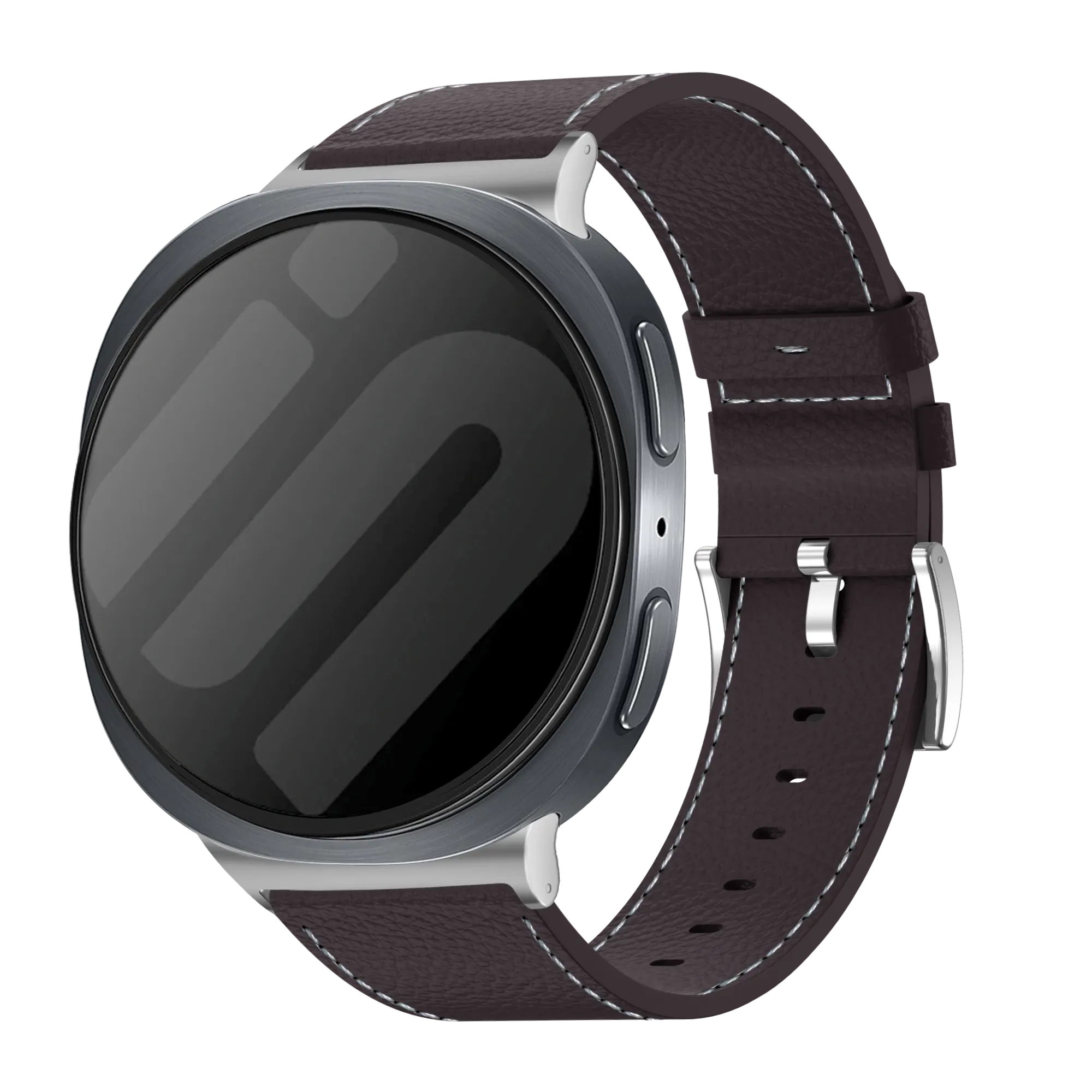 Samsung Galaxy Watch 9 - 40mm Leather Grain Strap (Coffee)