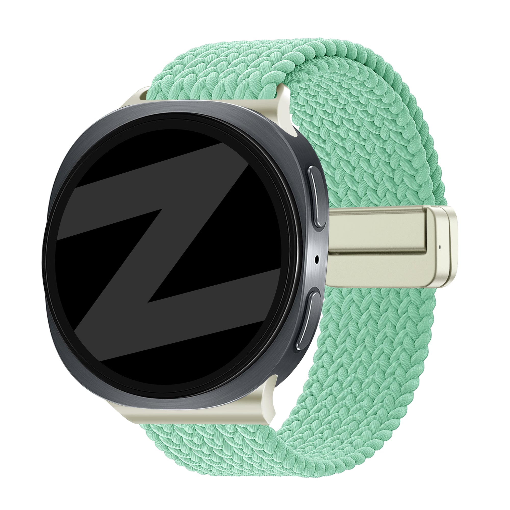 Bandz Samsung Galaxy Watch 9 - 40mm Magnetic Braided Strap (Mint)