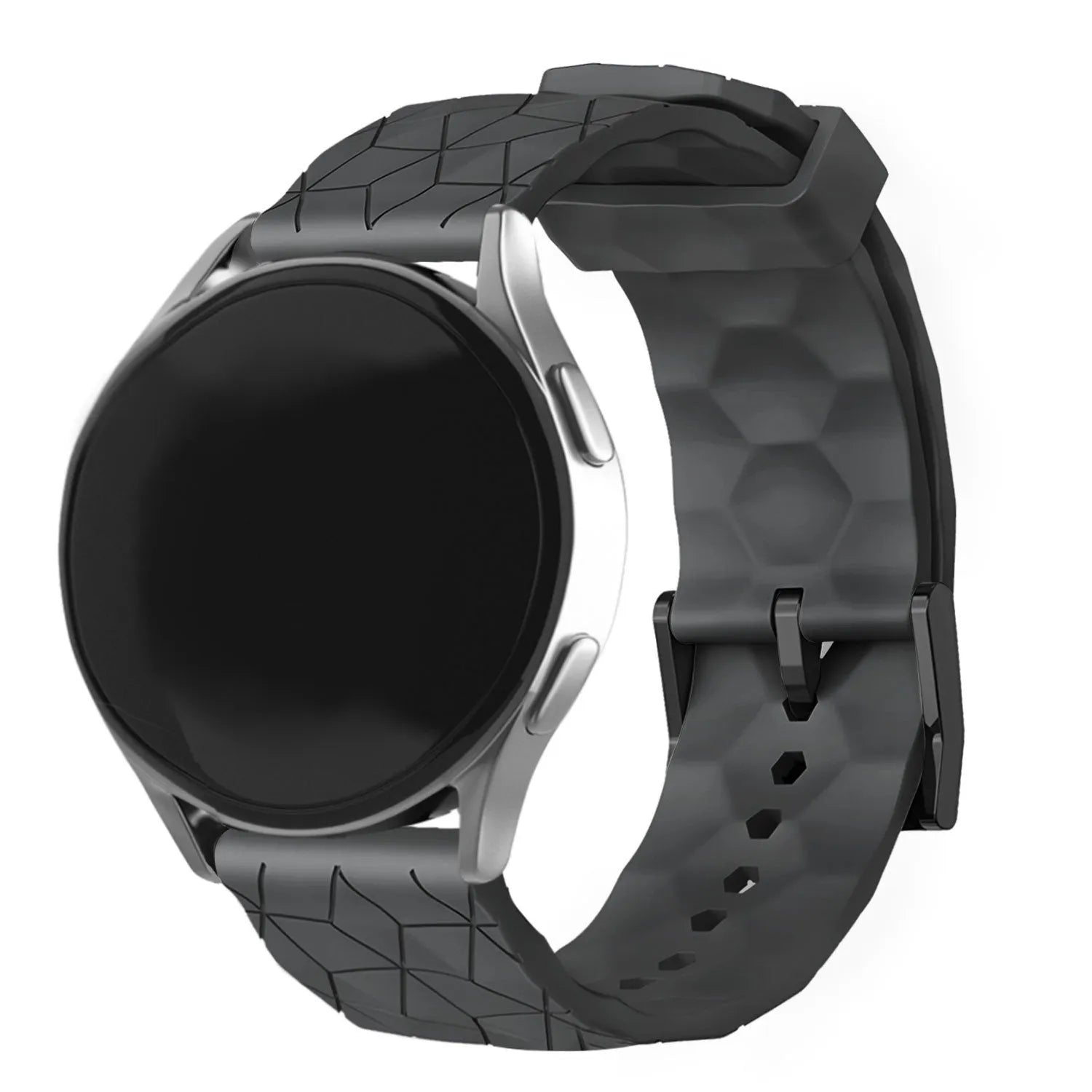 Oppo Watch X2 Silicone Hexa Strap (Black)