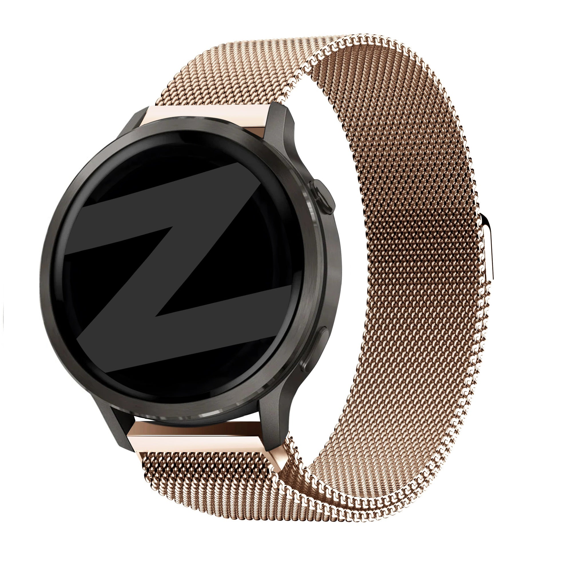 Bandz Garmin Forerunner 170 Milanese Loop Strap (Rose Gold)