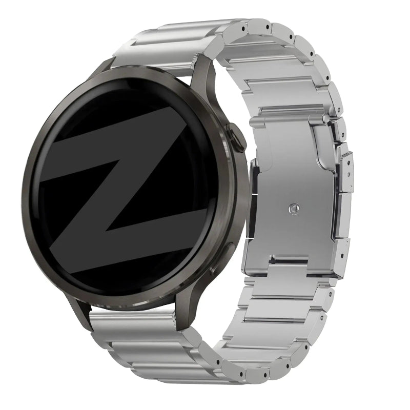 forerunner 265s titanium link band silver