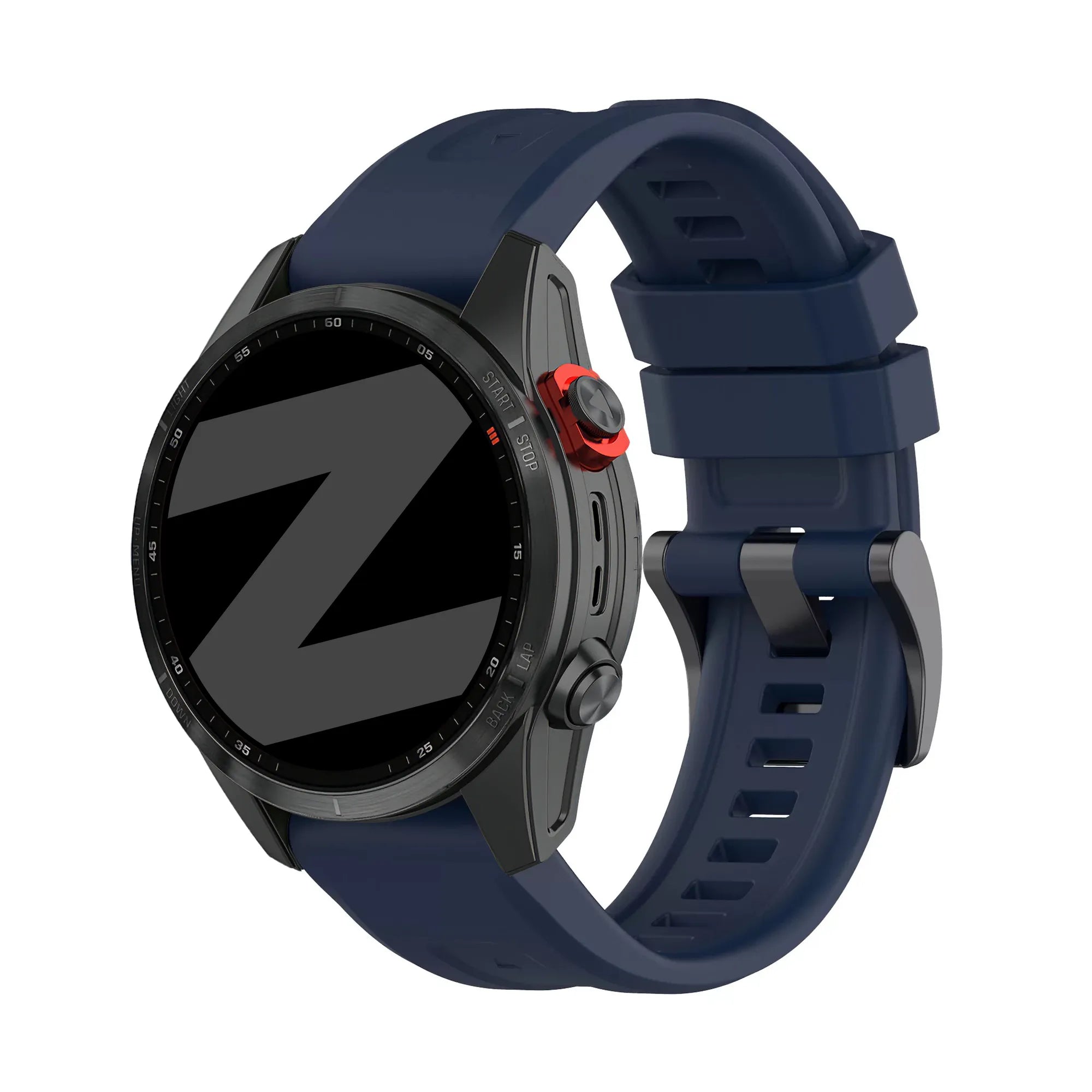 Bandz Garmin Quatix 5 / 6 / 7 Silicone Strap 'Classic' (Dark Blue)