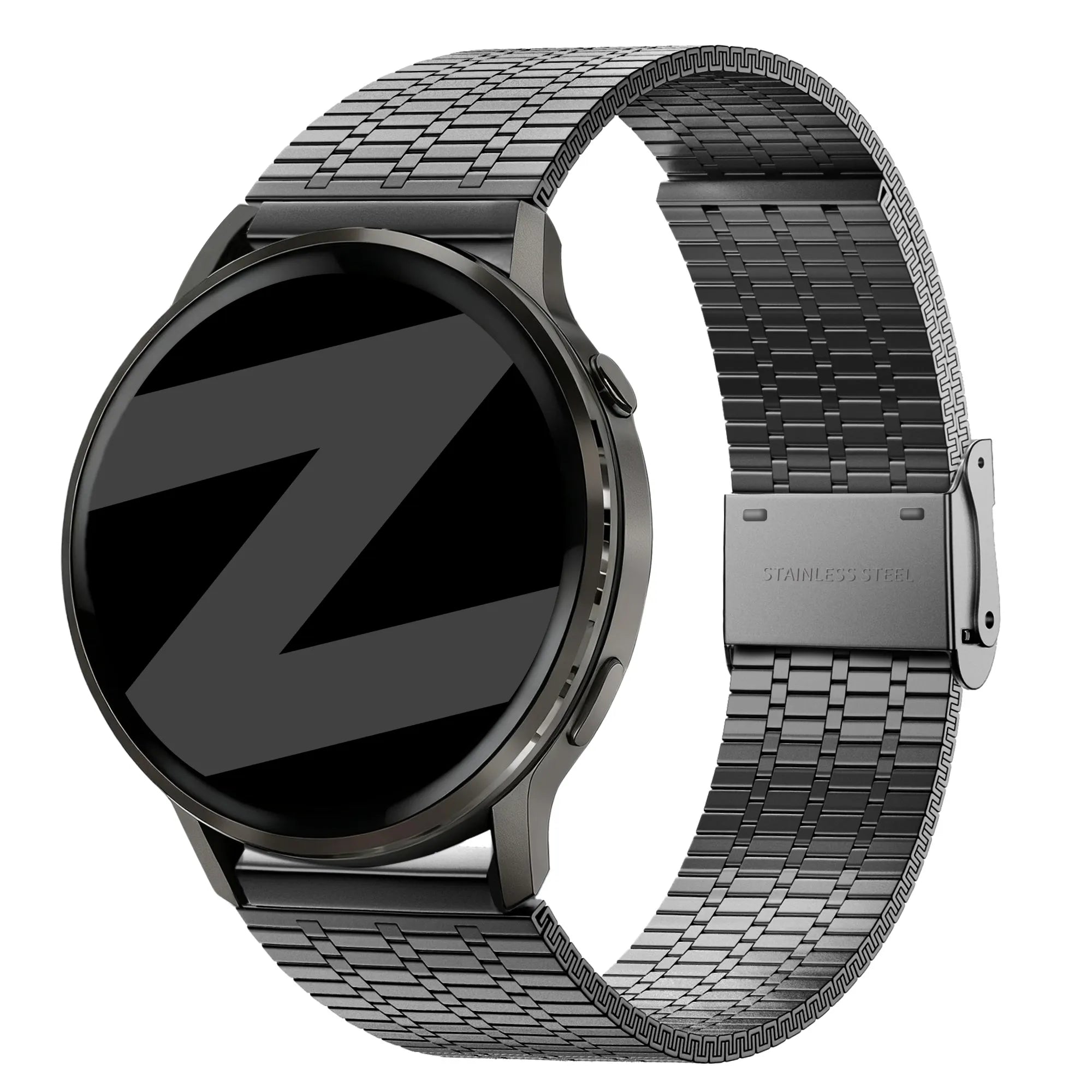 Bandz Garmin Forerunner 70 Adjustable Steel Strap (Black)