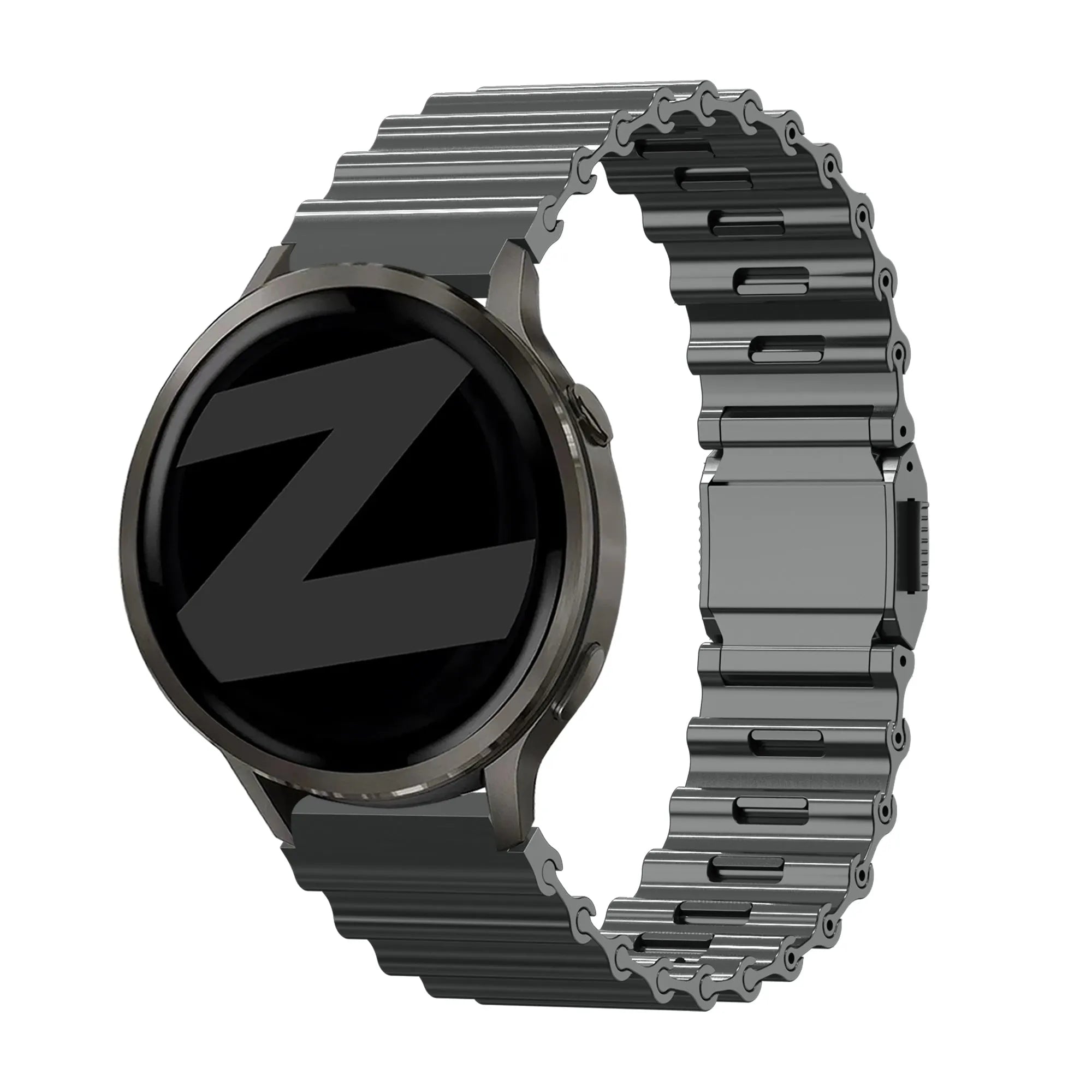 Bandz Polar Vantage V3 Premium Steel Strap 'Ocean' (Titanium Grey)