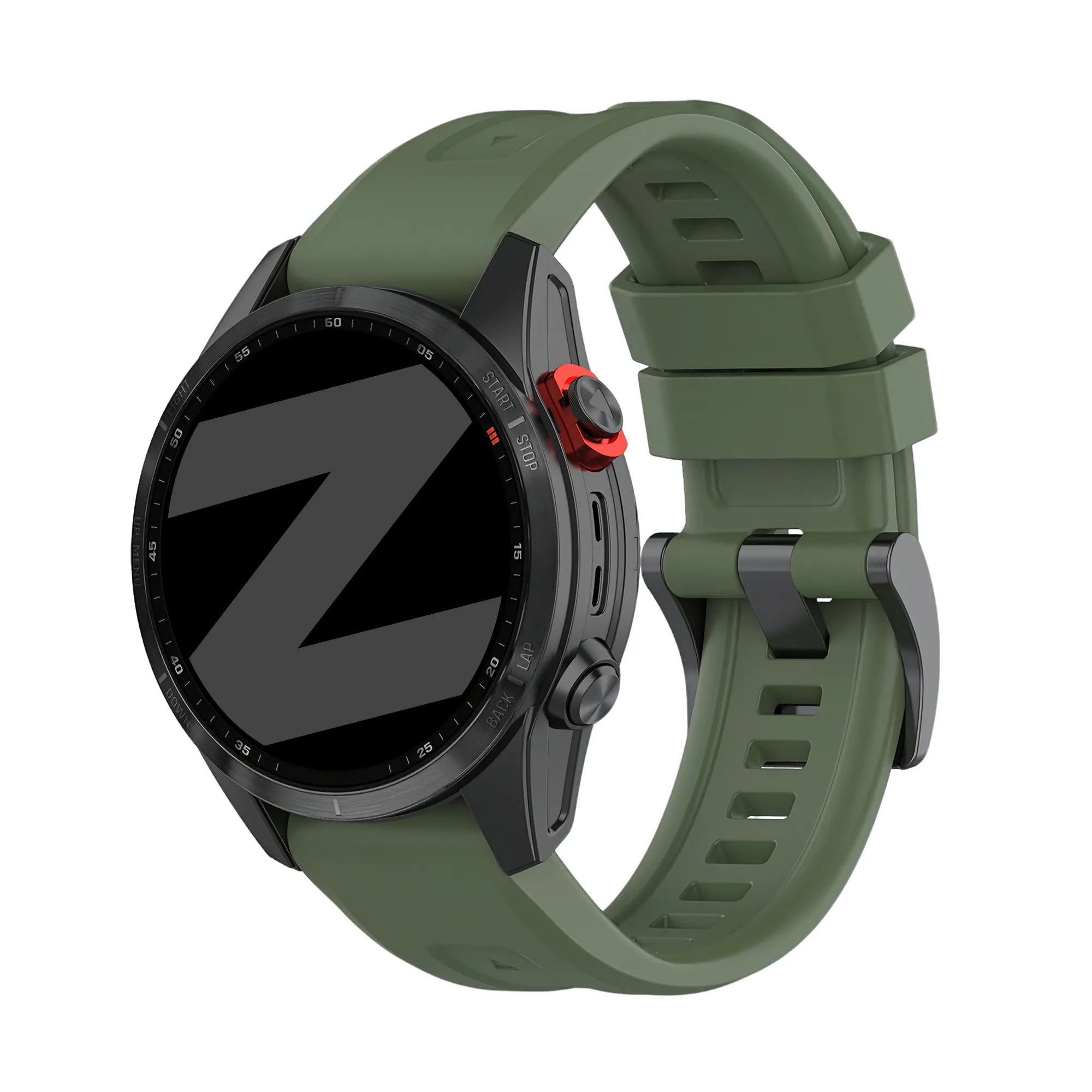 Bandz Garmin Approach S62 Silicone Strap 'Classic' (Army Green)