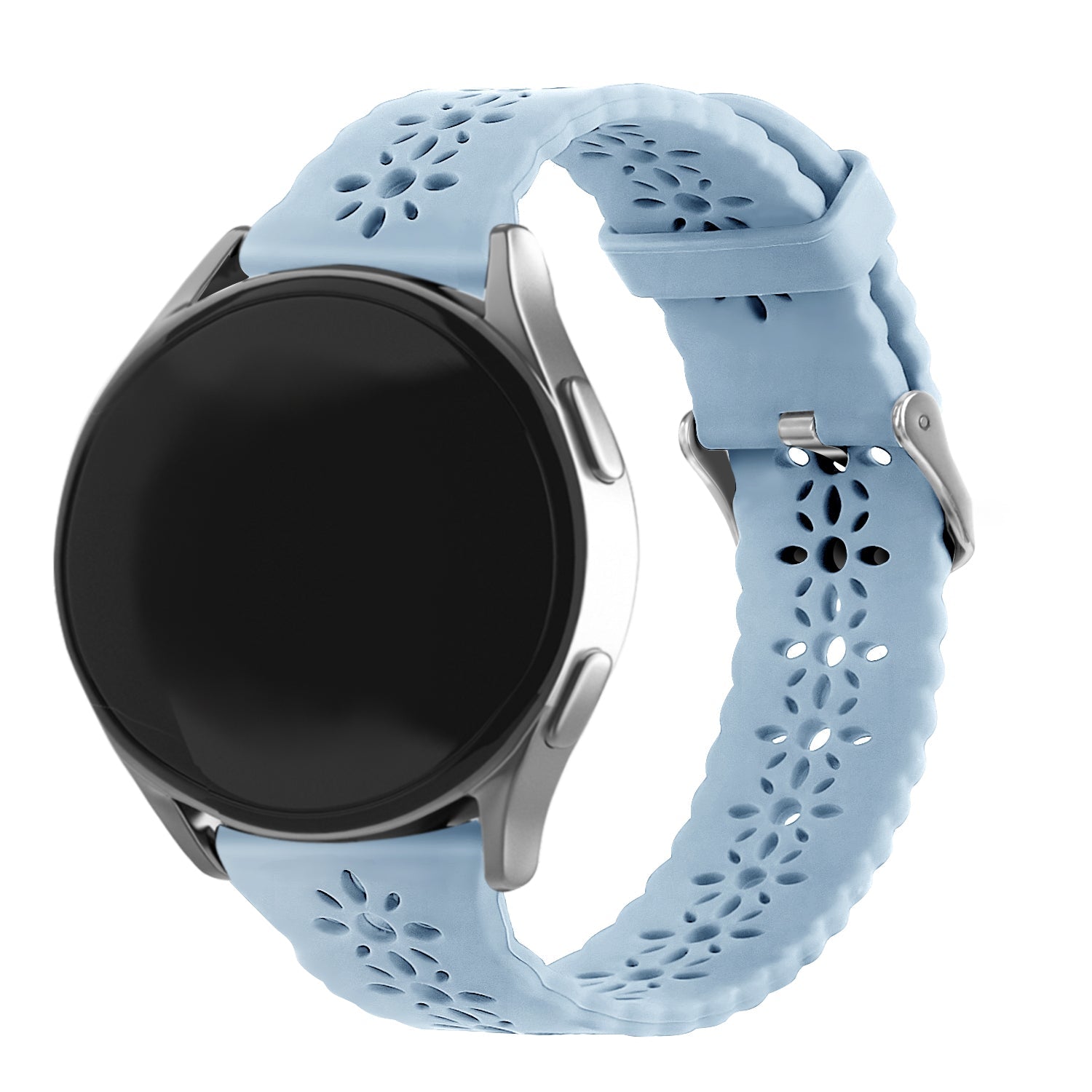 Amazfit GTR Mini Patterned Silicone Strap (Mist Blue)