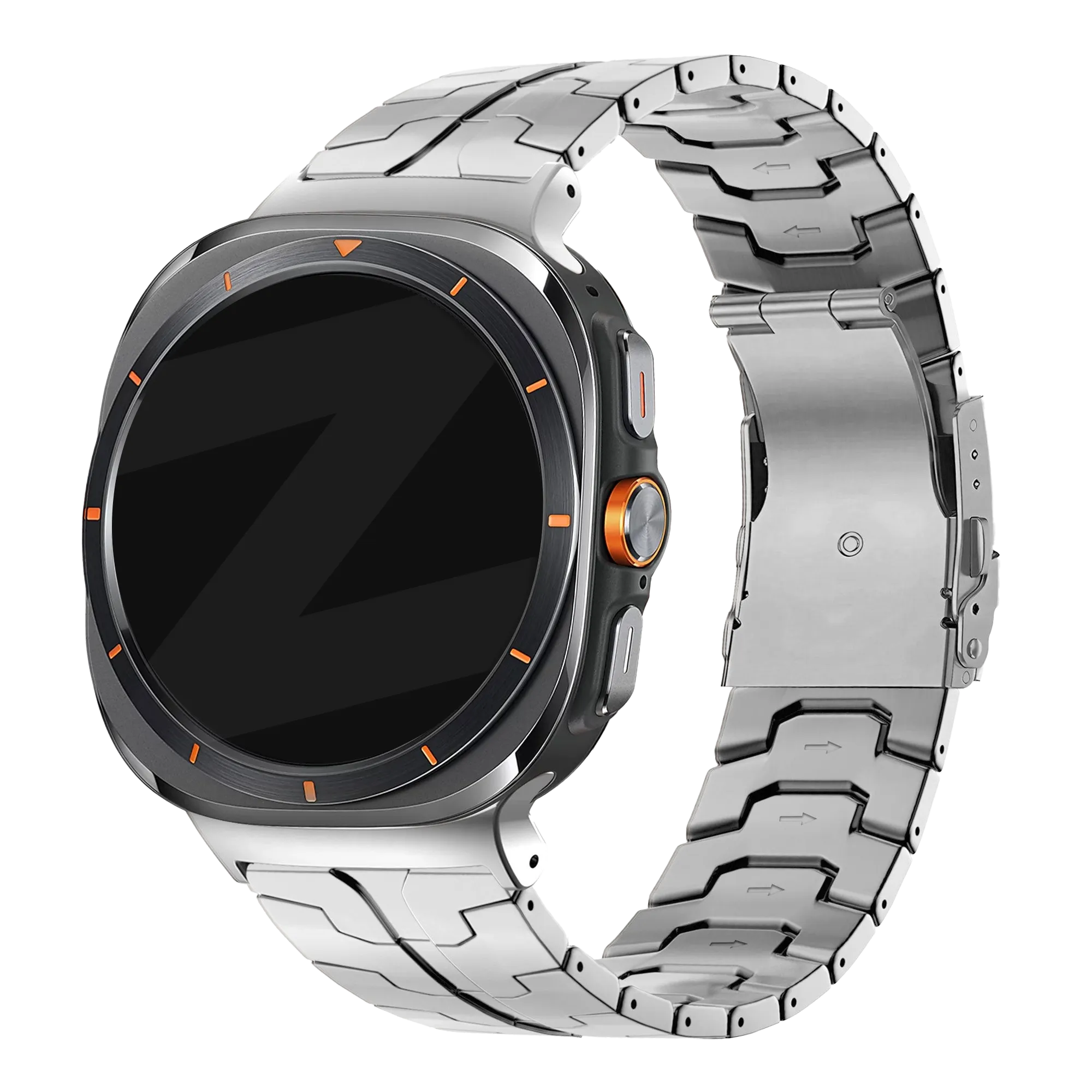 Bandz Samsung Galaxy Watch Ultra 2 Titanium Strap 'Iron' (Silver)