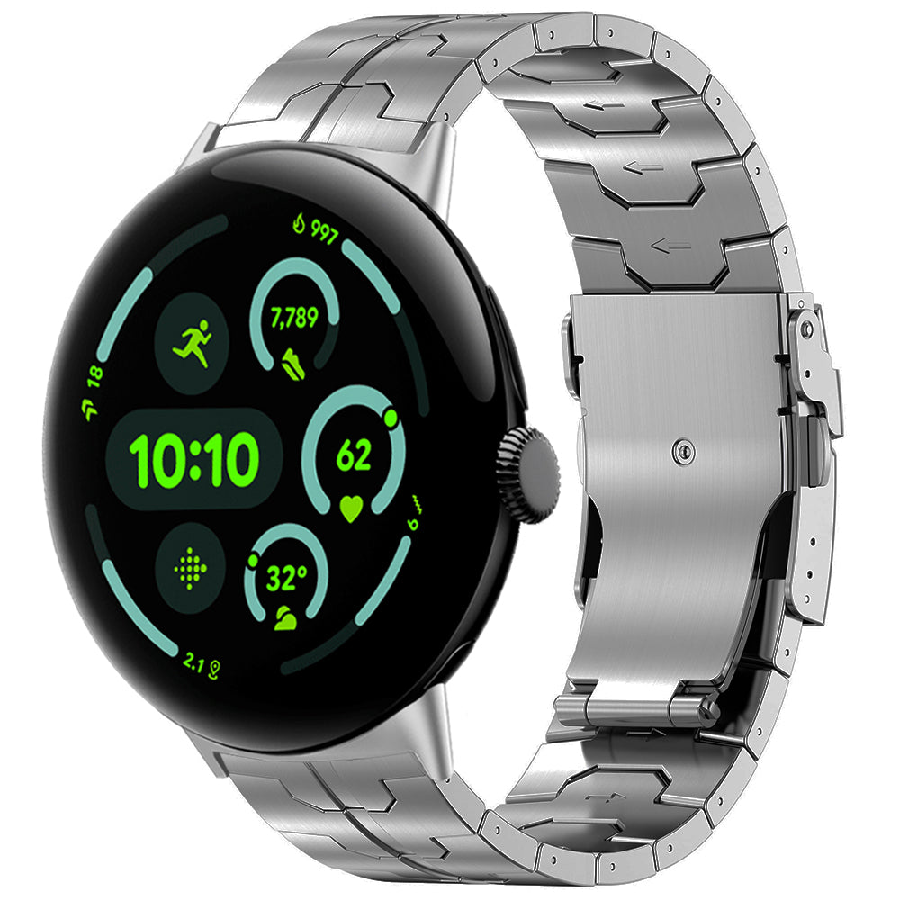 Google Pixel Watch 5 - 45mm Iron' Titanium Strap (Silver)