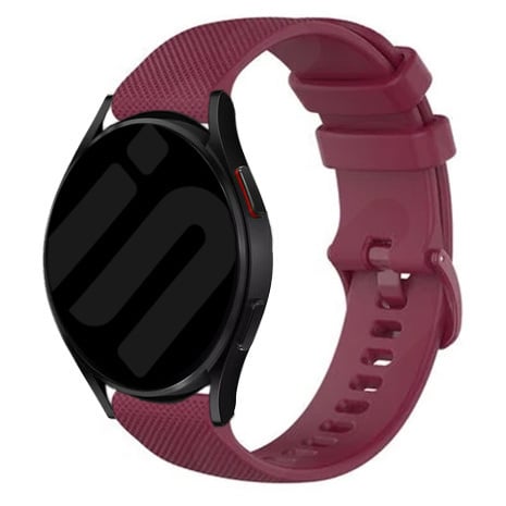 Premium Silicone Strap, on a watch, 3/4 front view