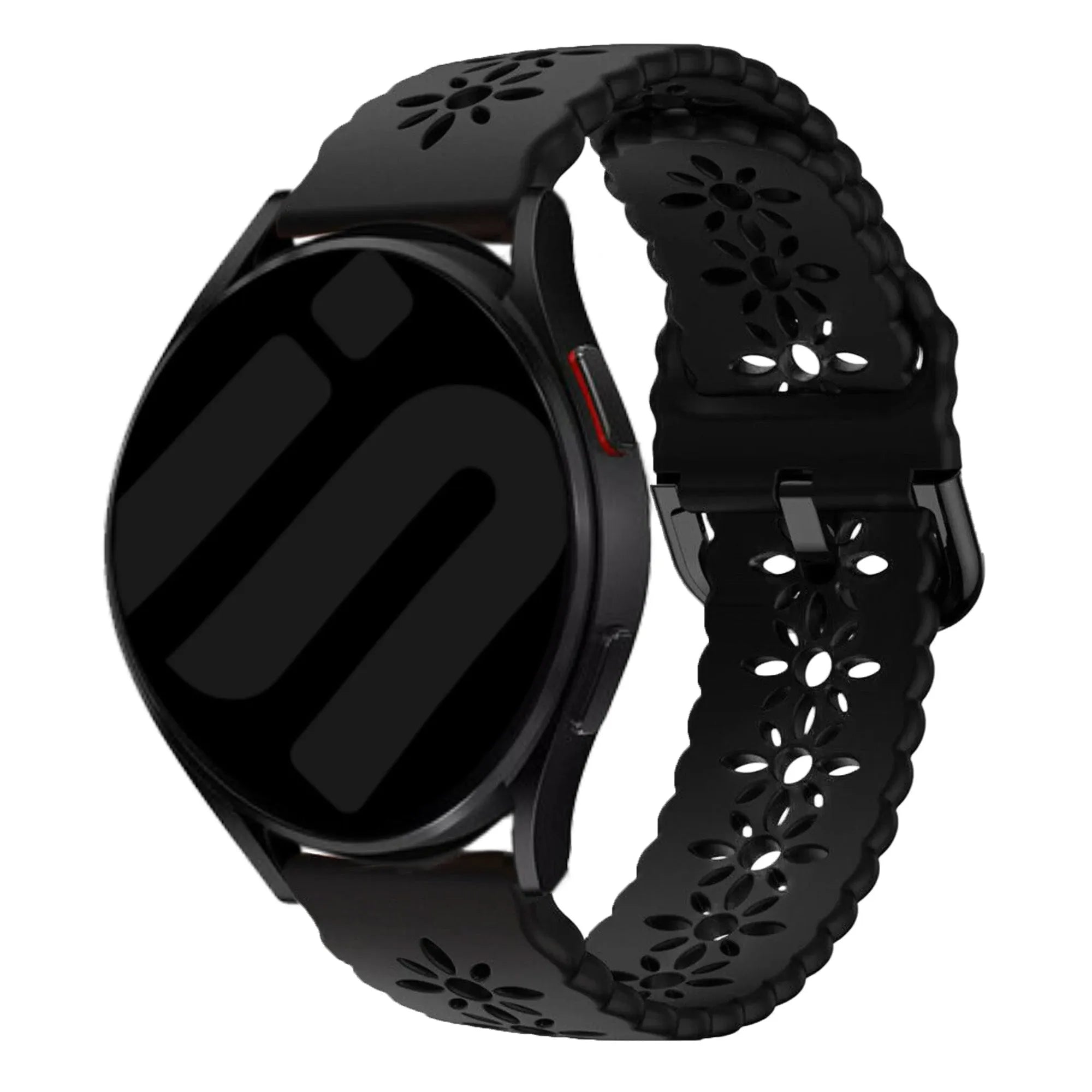 Amazfit Bip 3 (Pro) Patterned Silicone Strap (Black)