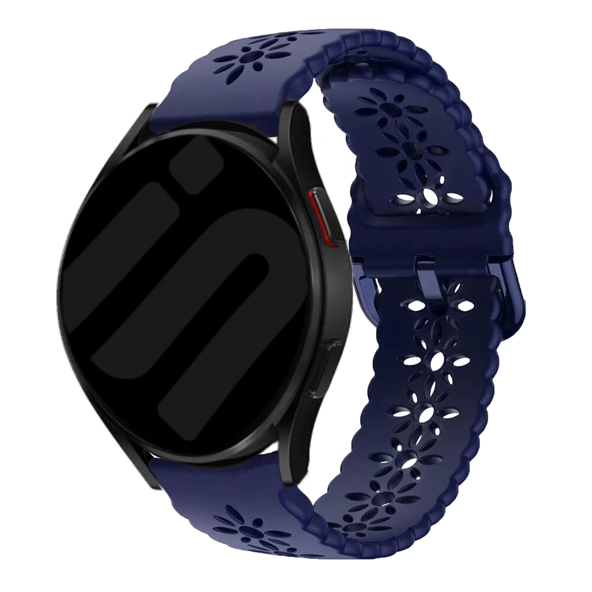 Coros Pace 2 Patterned Silicone Strap (Dark Blue)