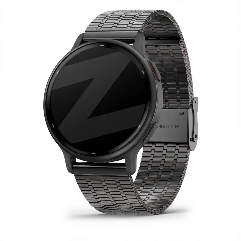 Bandz Garmin Vivoactive 5 Adjustable Steel Strap (Black)